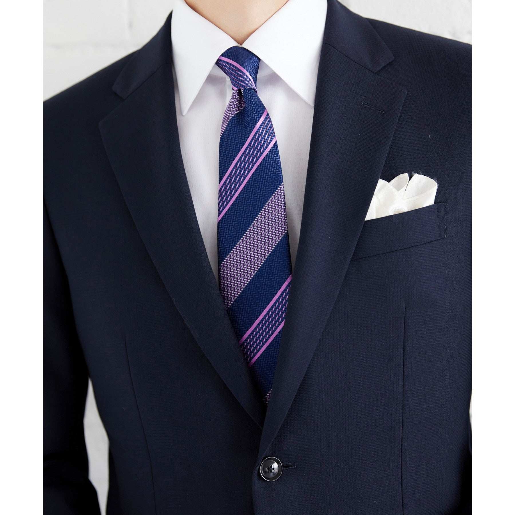 タケオキクチ TAKEO KIKUCHI 【THE FLAGSHIP】桧垣紋ストライプ ネクタイ