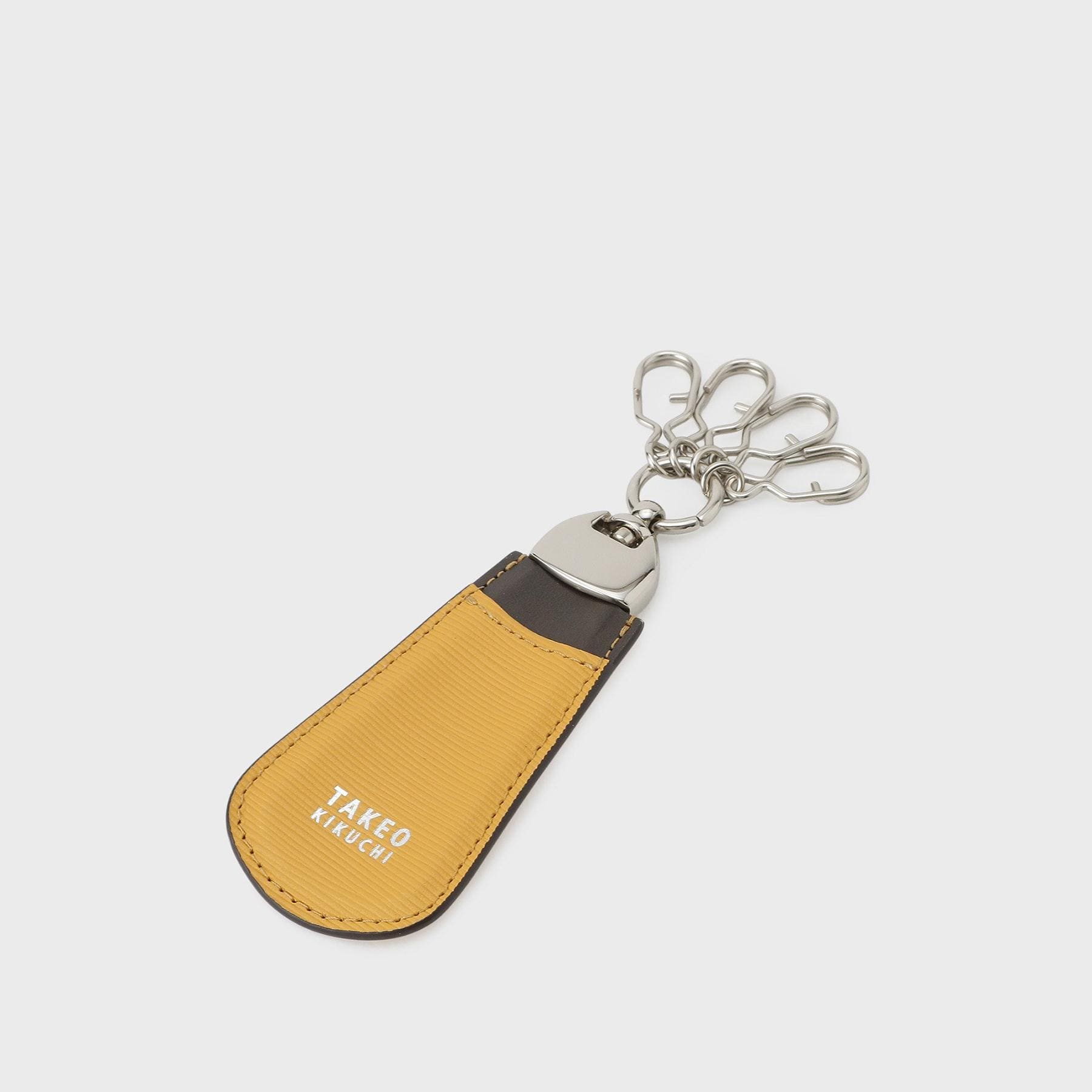 タケオキクチ TAKEO KIKUCHI 【リップル】レザー巻きシューホーン&4連キーホルダー【返品不可商品】 (キャメルブラウン(041)) キャメルブラウン(041)