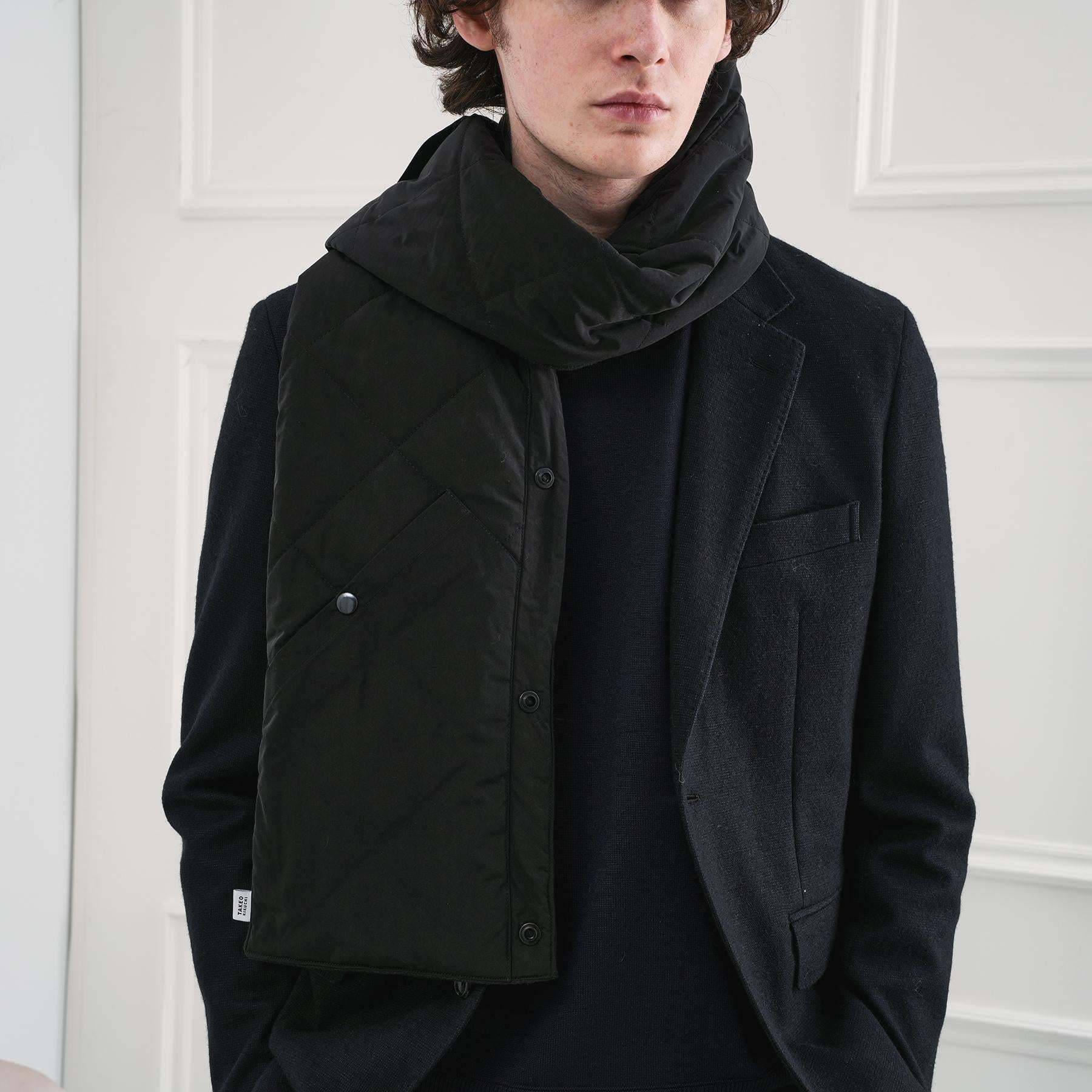 タケオキクチ TAKEO KIKUCHI 中綿マフラーベスト (キャメルブラウン(041)) キャメルブラウン(041)