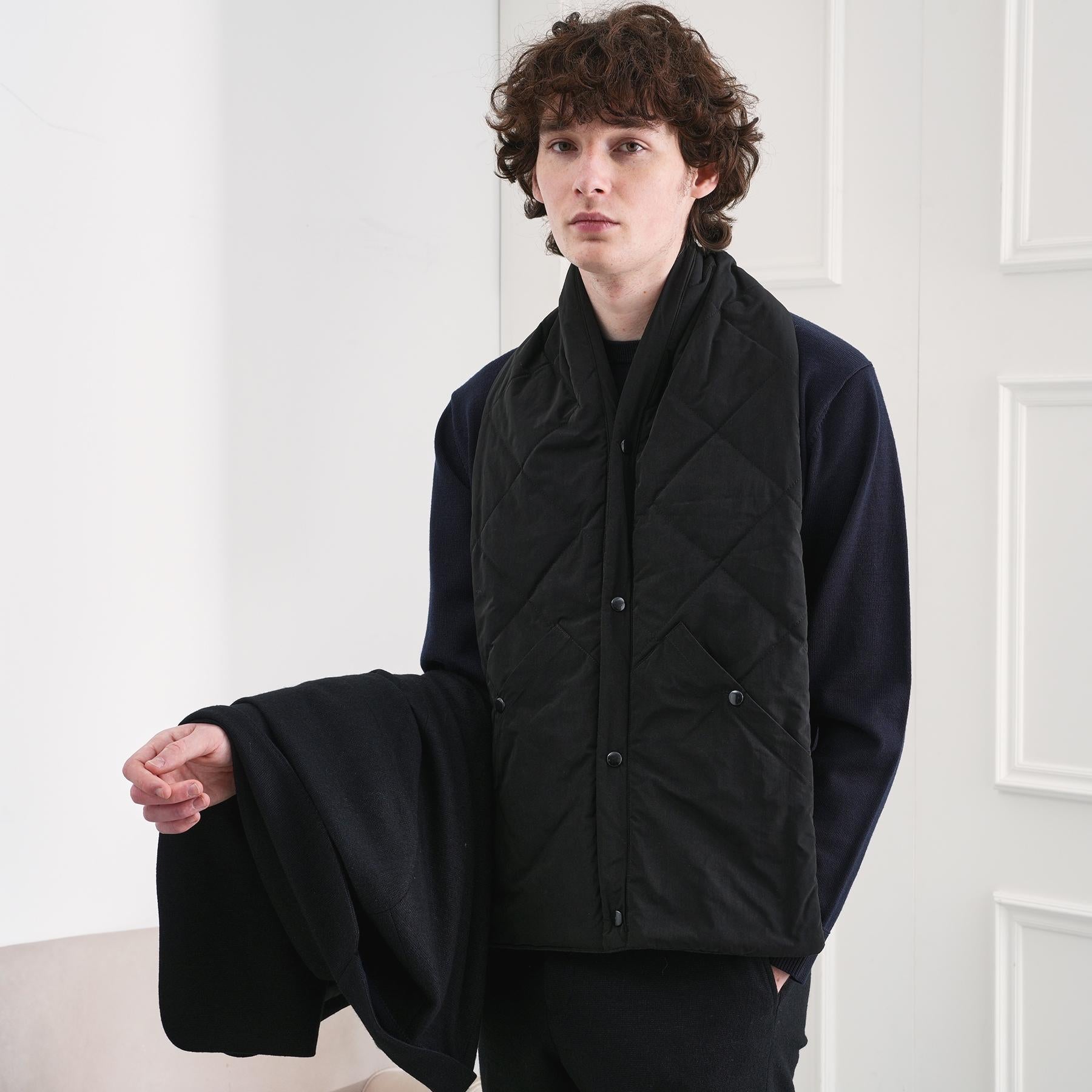 タケオキクチ TAKEO KIKUCHI 中綿マフラーベスト (キャメルブラウン(041)) キャメルブラウン(041)