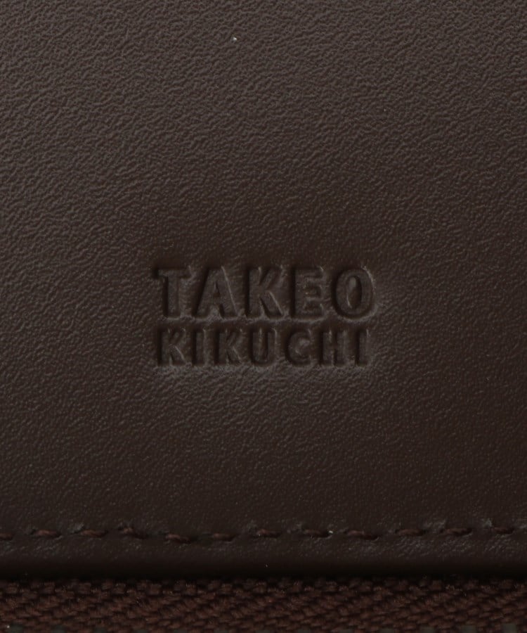 タケオキクチ TAKEO KIKUCHI 【リップルグレイン】3方ラウンドコンパクトスリム財布 (ブラウン(043)) ブラウン(043)