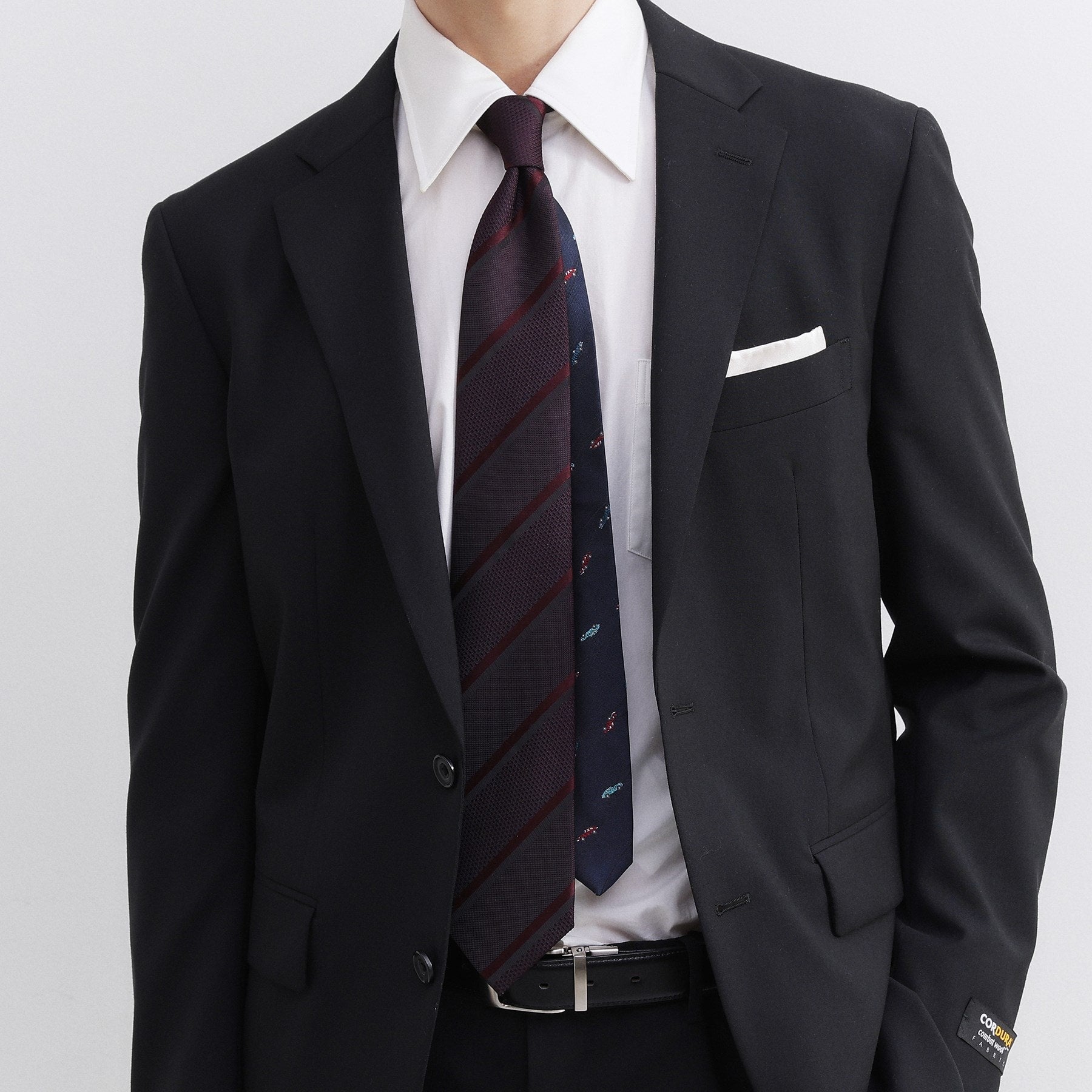 タケオキクチ TAKEO KIKUCHI 【BOXセット】クラシックシャドーストライプ ネクタイ&タイバー (ネイビー(094)) ネイビー(094)