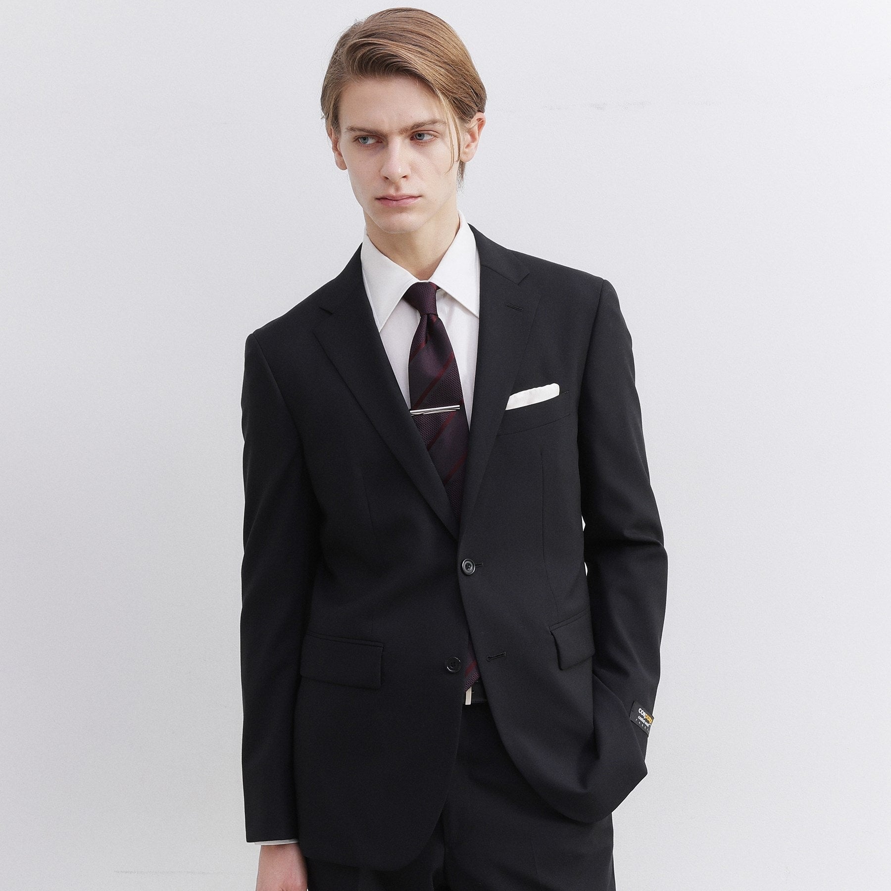 タケオキクチ TAKEO KIKUCHI 【BOXセット】クラシックシャドーストライプ ネクタイ&タイバー (ネイビー(094)) ネイビー(094)