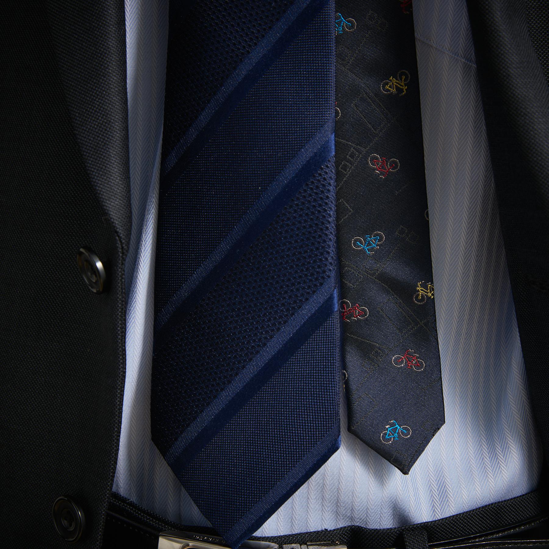 タケオキクチ TAKEO KIKUCHI 【BOXセット】クラシックシャドーストライプ ネクタイ&タイバー (ネイビー(094)) ネイビー(094)