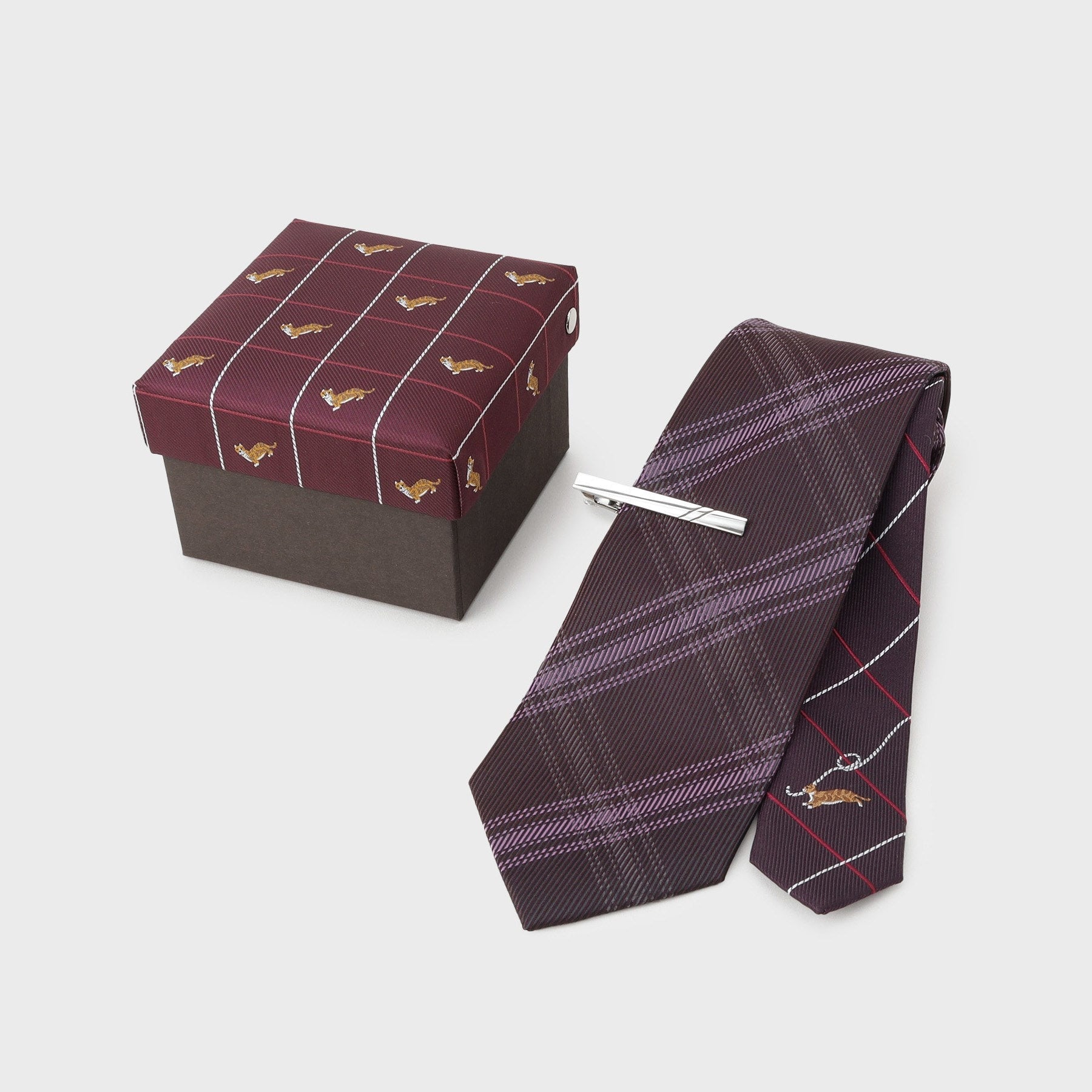 タケオキクチ TAKEO KIKUCHI 猫チェンジタイ タイバーBOX (ボルドー(264)) ボルドー(264)