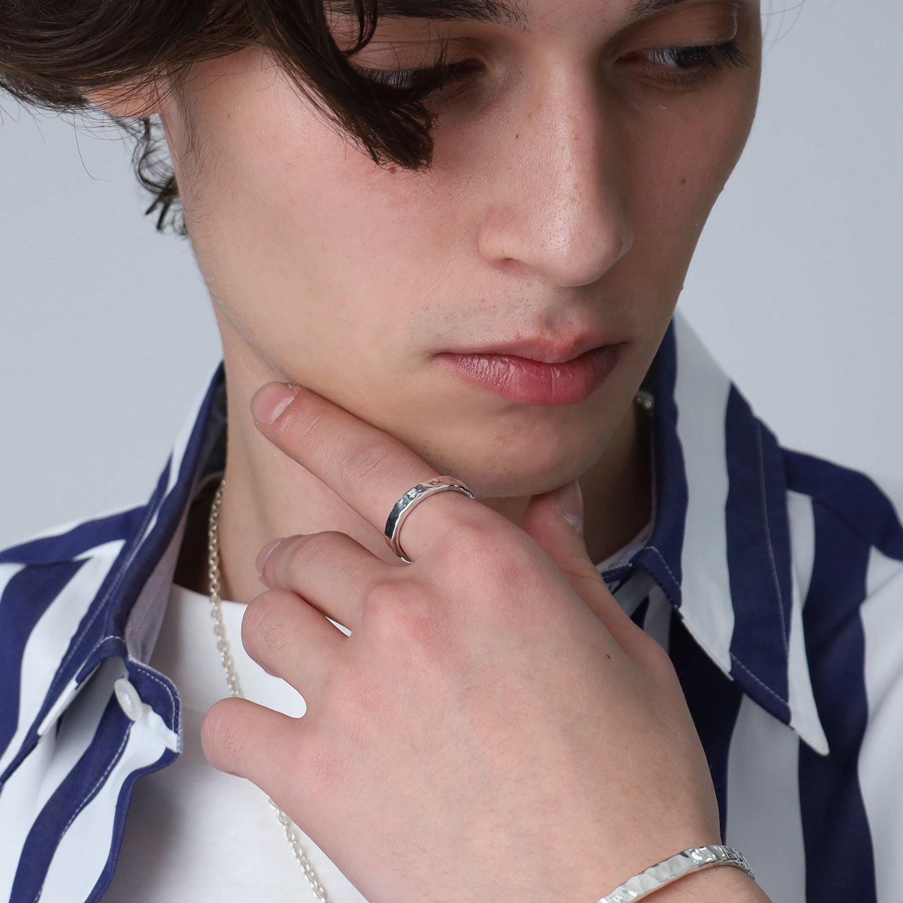 タケオキクチ TAKEO KIKUCHI テクスチャーシルバーリング (シルバー(006)) シルバー(006)