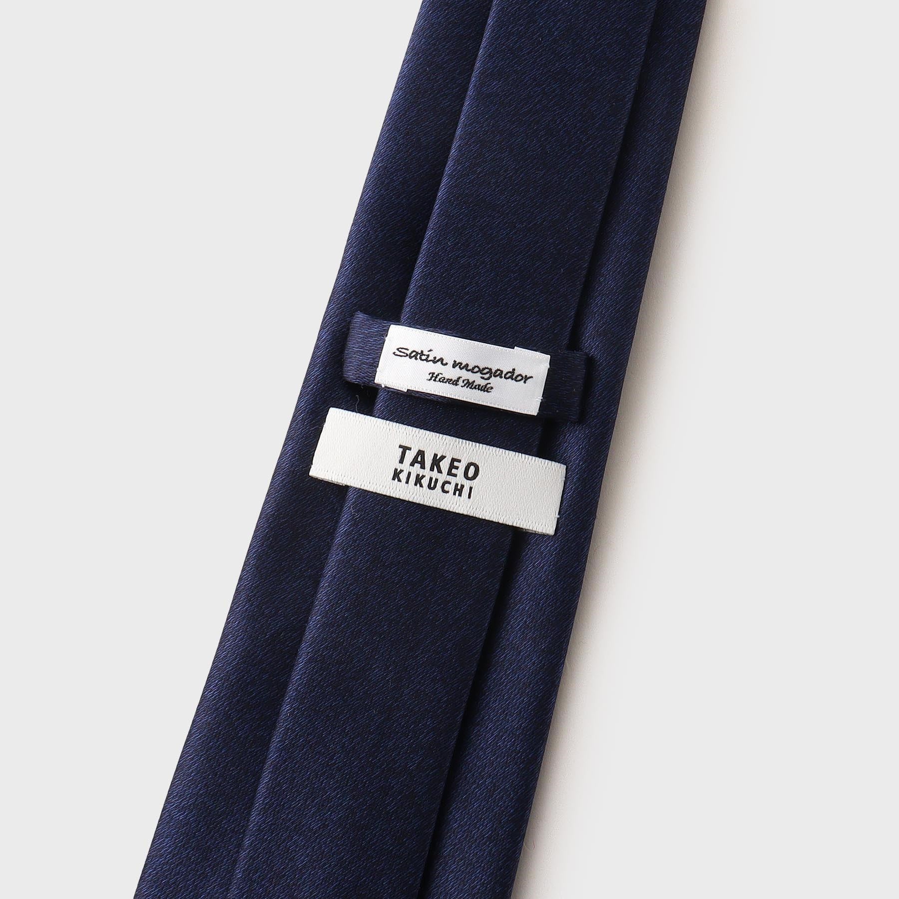 タケオキクチ TAKEO KIKUCHI 【職人の極み】 サテンモガ メランジネクタイ (ネイビー(093)) ネイビー(093)