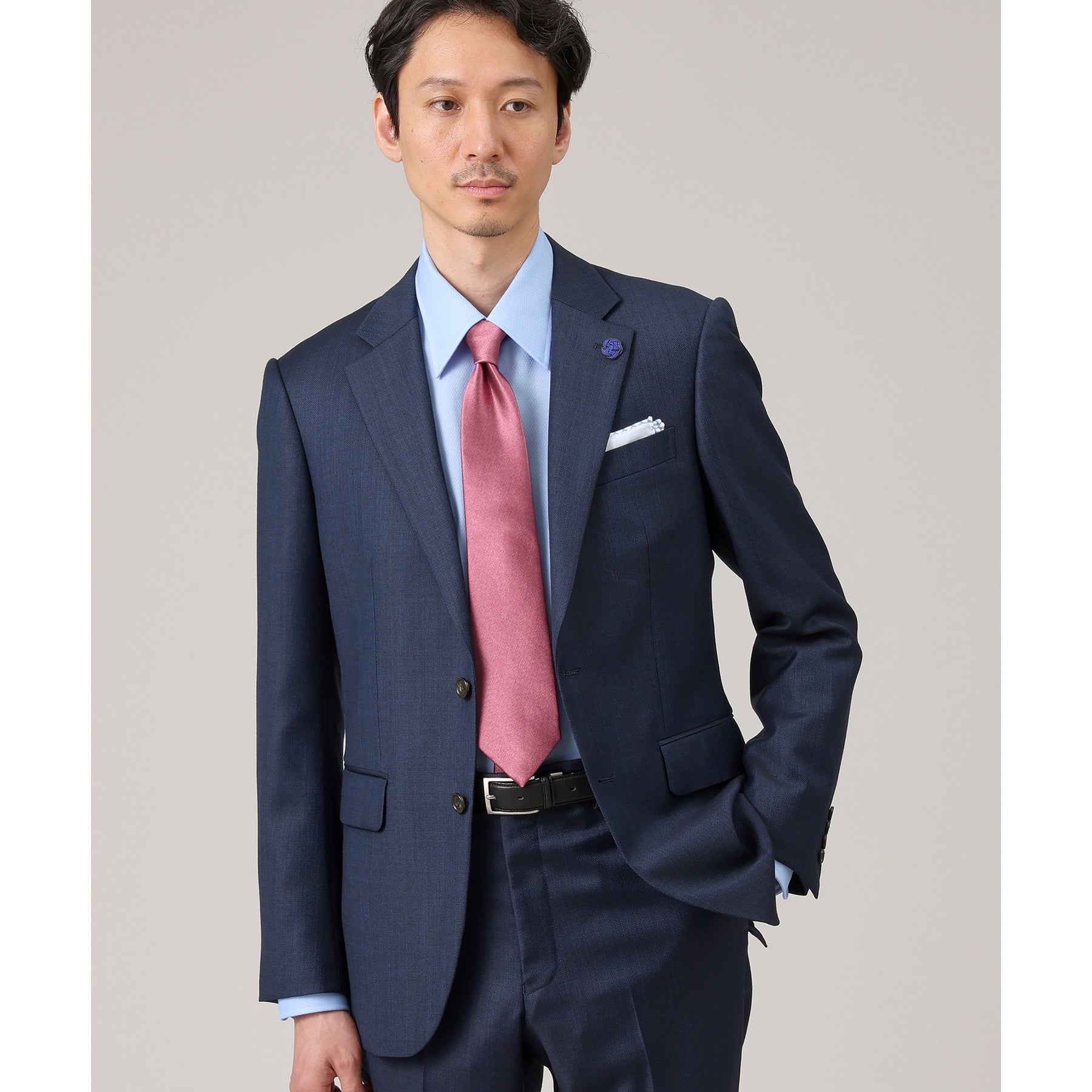 タケオキクチ TAKEO KIKUCHI 【職人の極み】 サテンモガ メランジネクタイ (ネイビー(093)) ネイビー(093)