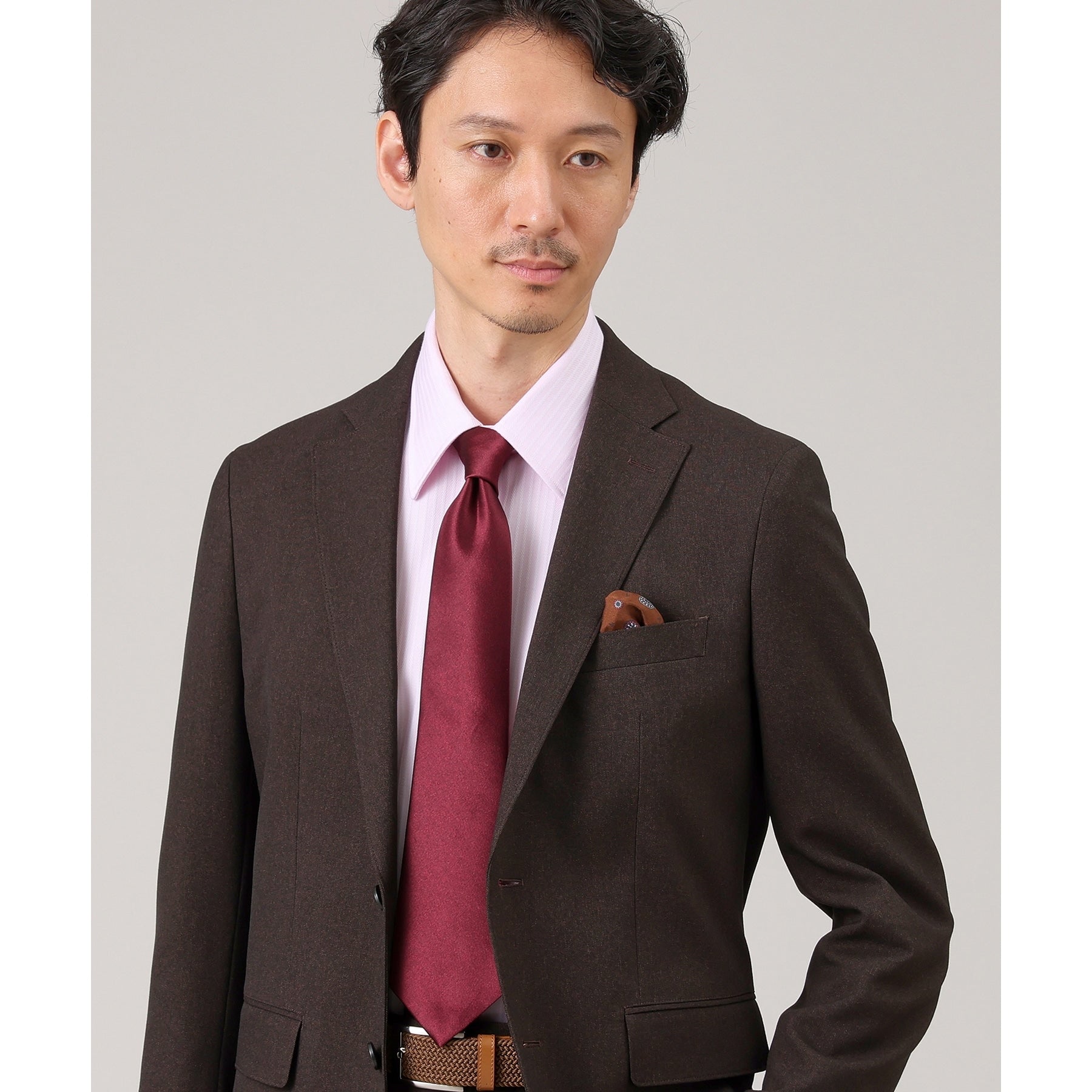 タケオキクチ TAKEO KIKUCHI 【職人の極み】 サテンモガ メランジネクタイ (ネイビー(093)) ネイビー(093)