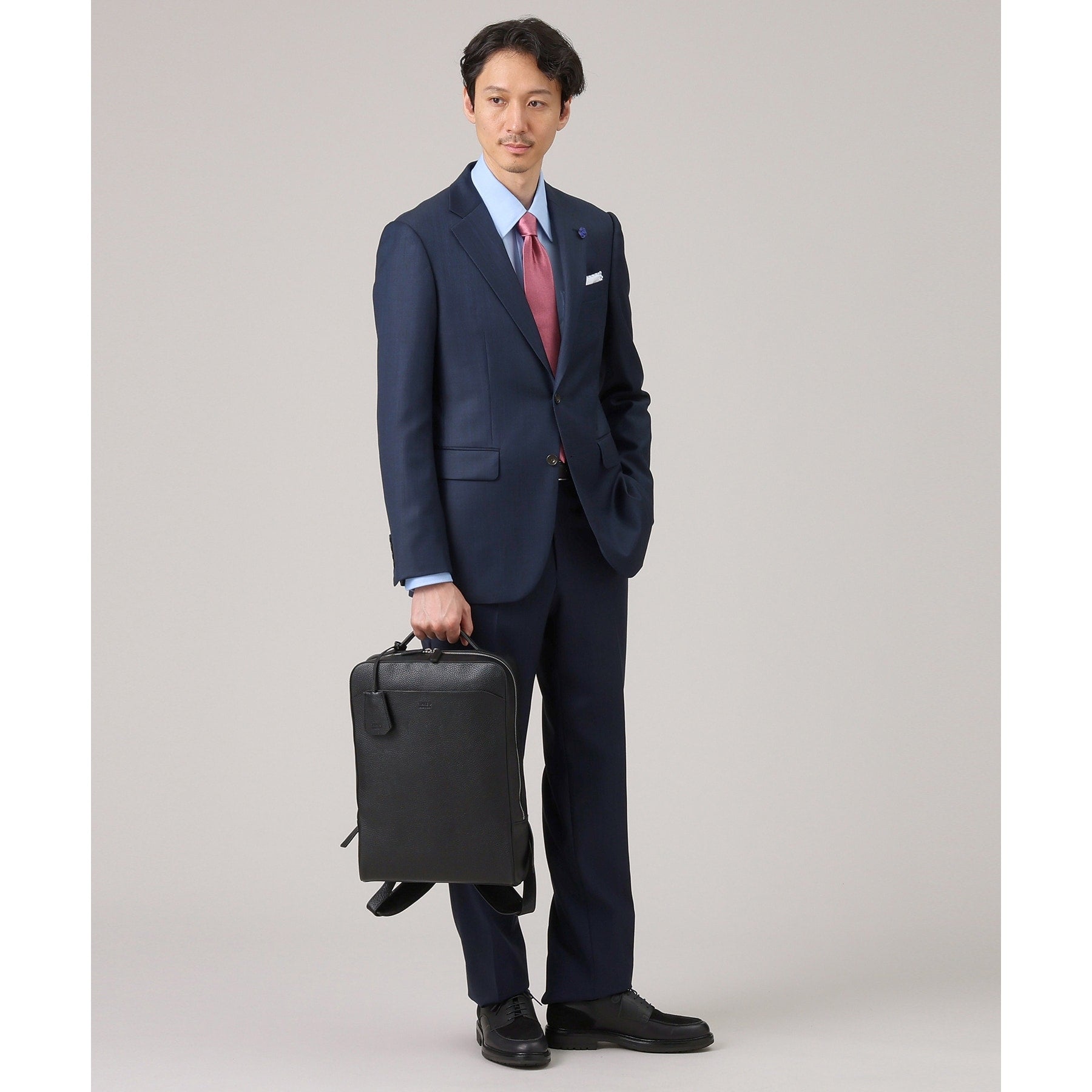 タケオキクチ TAKEO KIKUCHI 【職人の極み】 サテンモガ メランジネクタイ (ネイビー(093)) ネイビー(093)