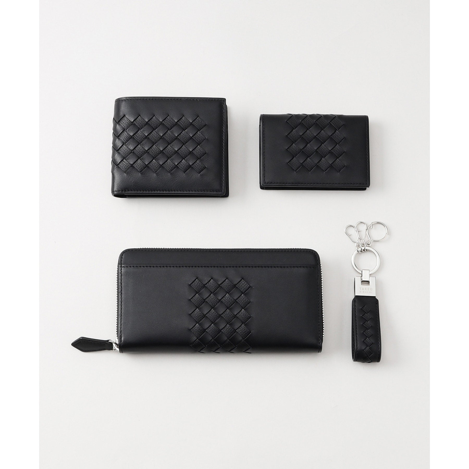 タケオキクチ TAKEO KIKUCHI イントレチャート 名刺入れ (ブラック(019)) ブラック(019)