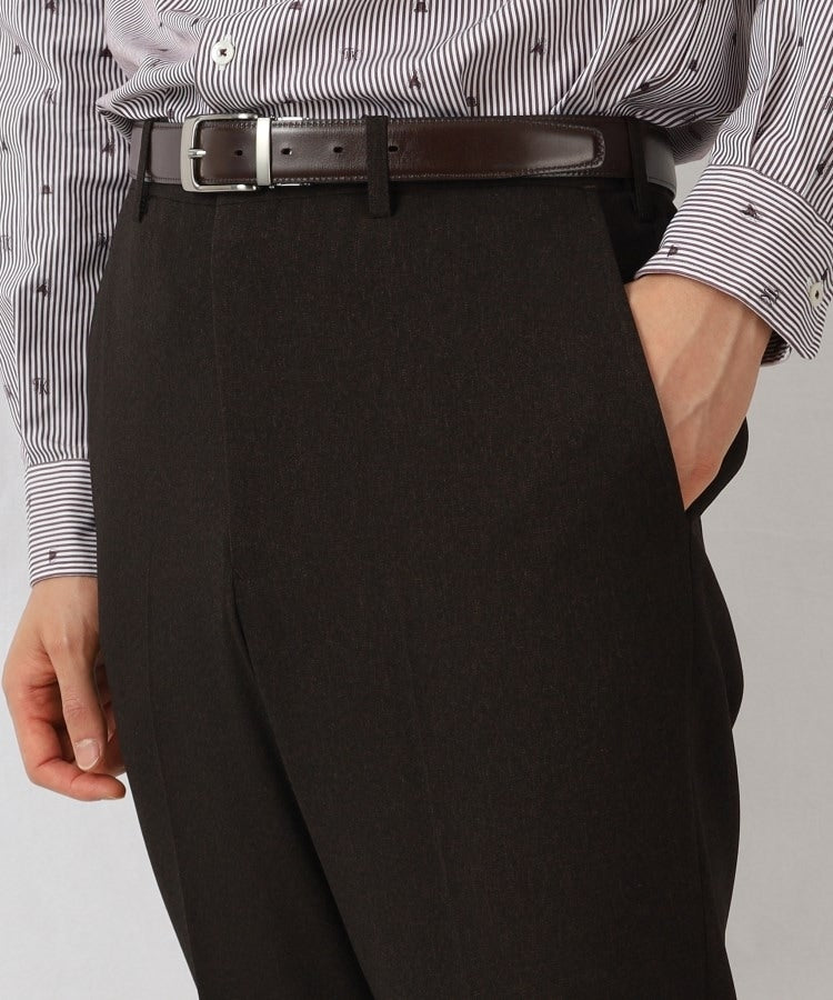 タケオキクチ TAKEO KIKUCHI 【Sサイズ~】メランジ シャークスキン ストレッチ パンツ (グレー(012)) グレー(012)