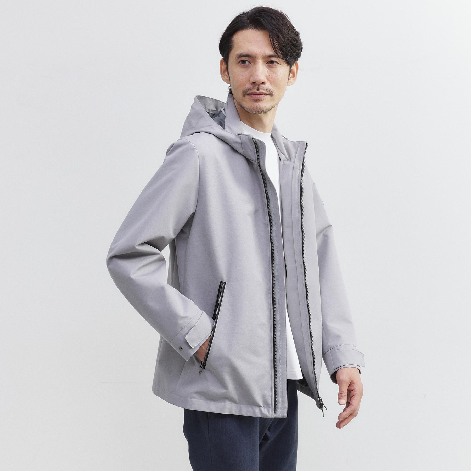 タケオキクチ TAKEO KIKUCHI ライトシェル フード ブルゾン (グレー(012)) グレー(012)