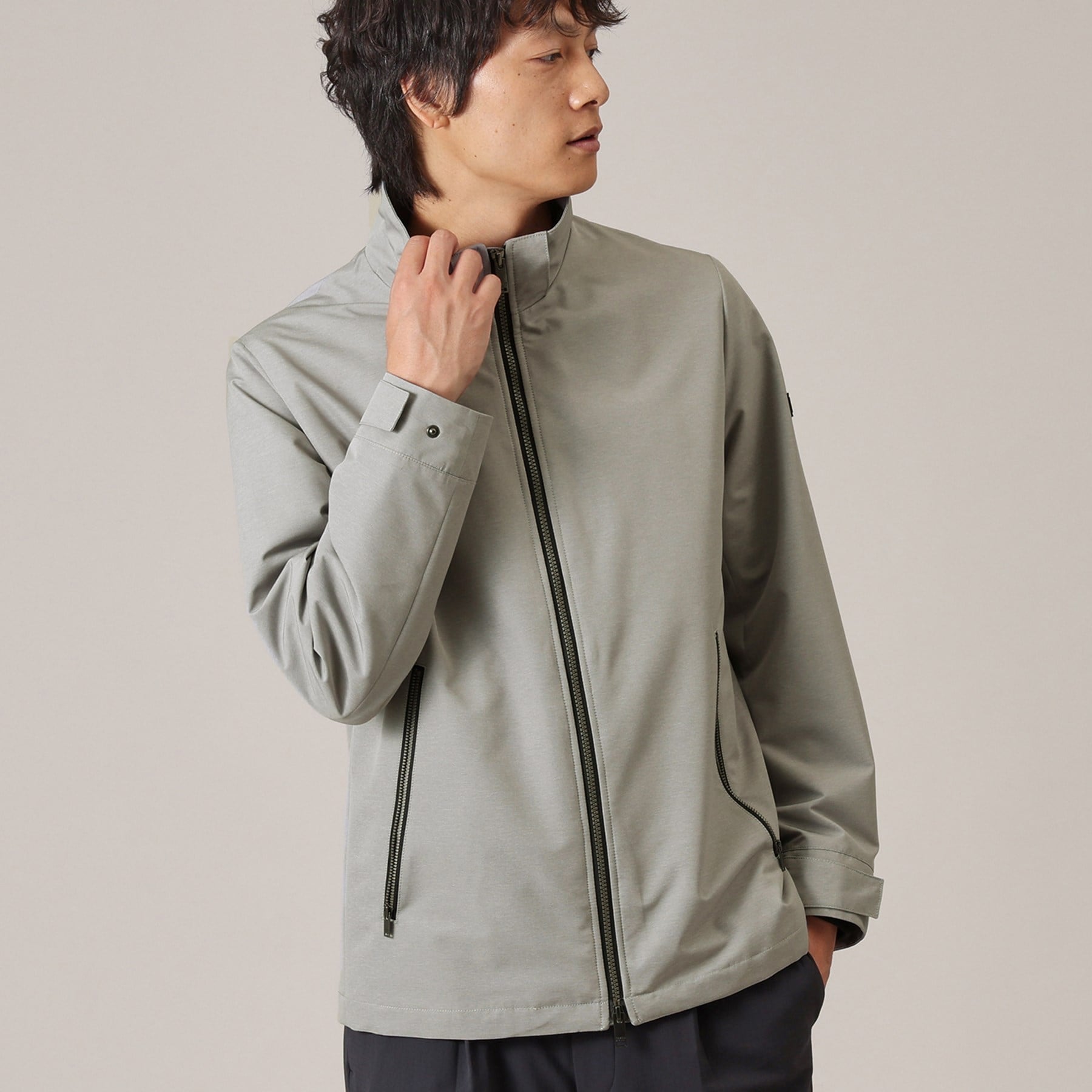 タケオキクチ TAKEO KIKUCHI ライトシェル フード ブルゾン (グレー(012)) グレー(012)