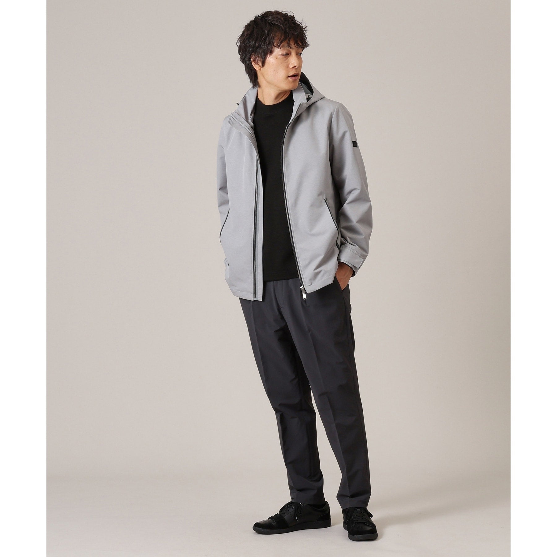 タケオキクチ TAKEO KIKUCHI ライトシェル フード ブルゾン (グレー(012)) グレー(012)