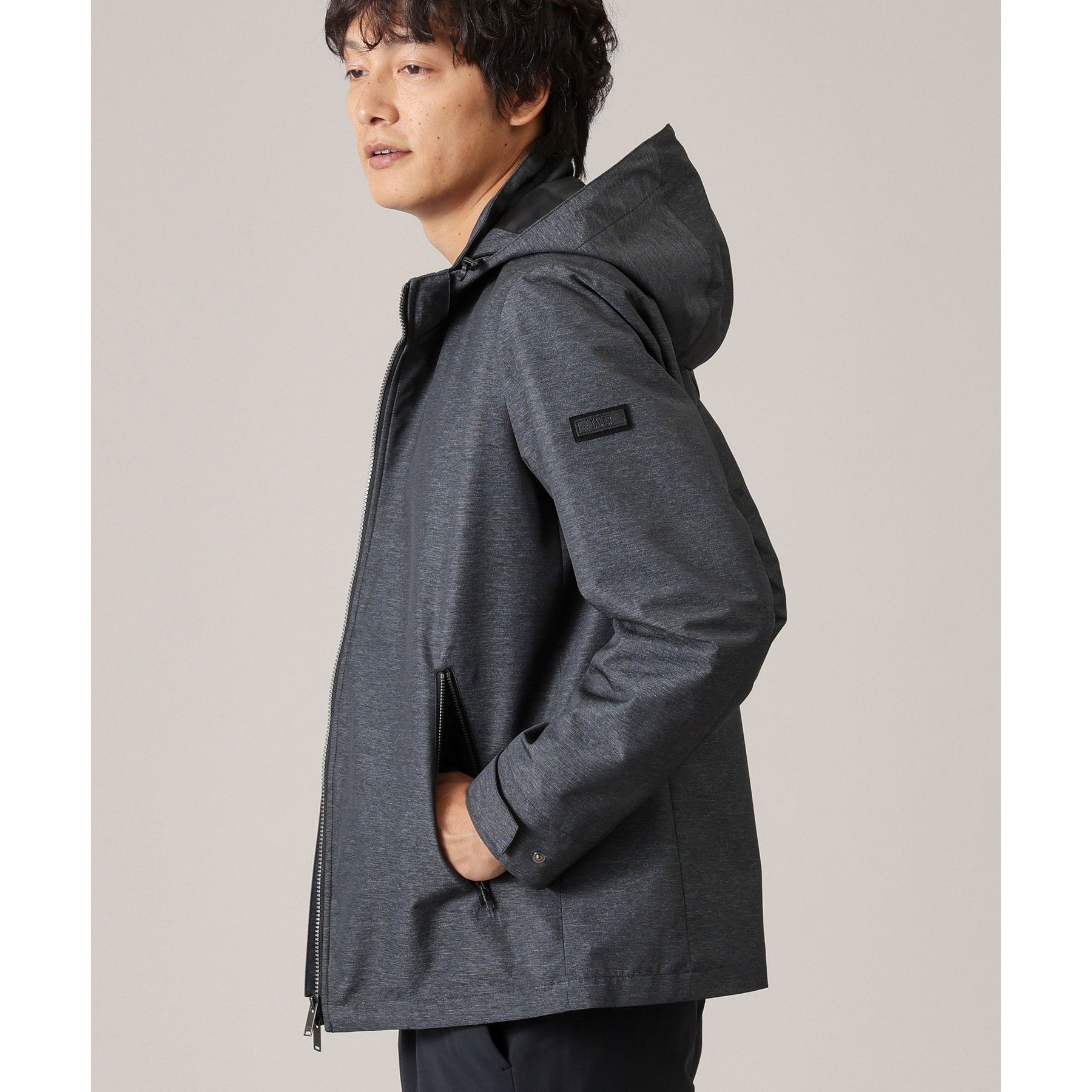 タケオキクチ TAKEO KIKUCHI ライトシェル フード ブルゾン (グレー(012)) グレー(012)