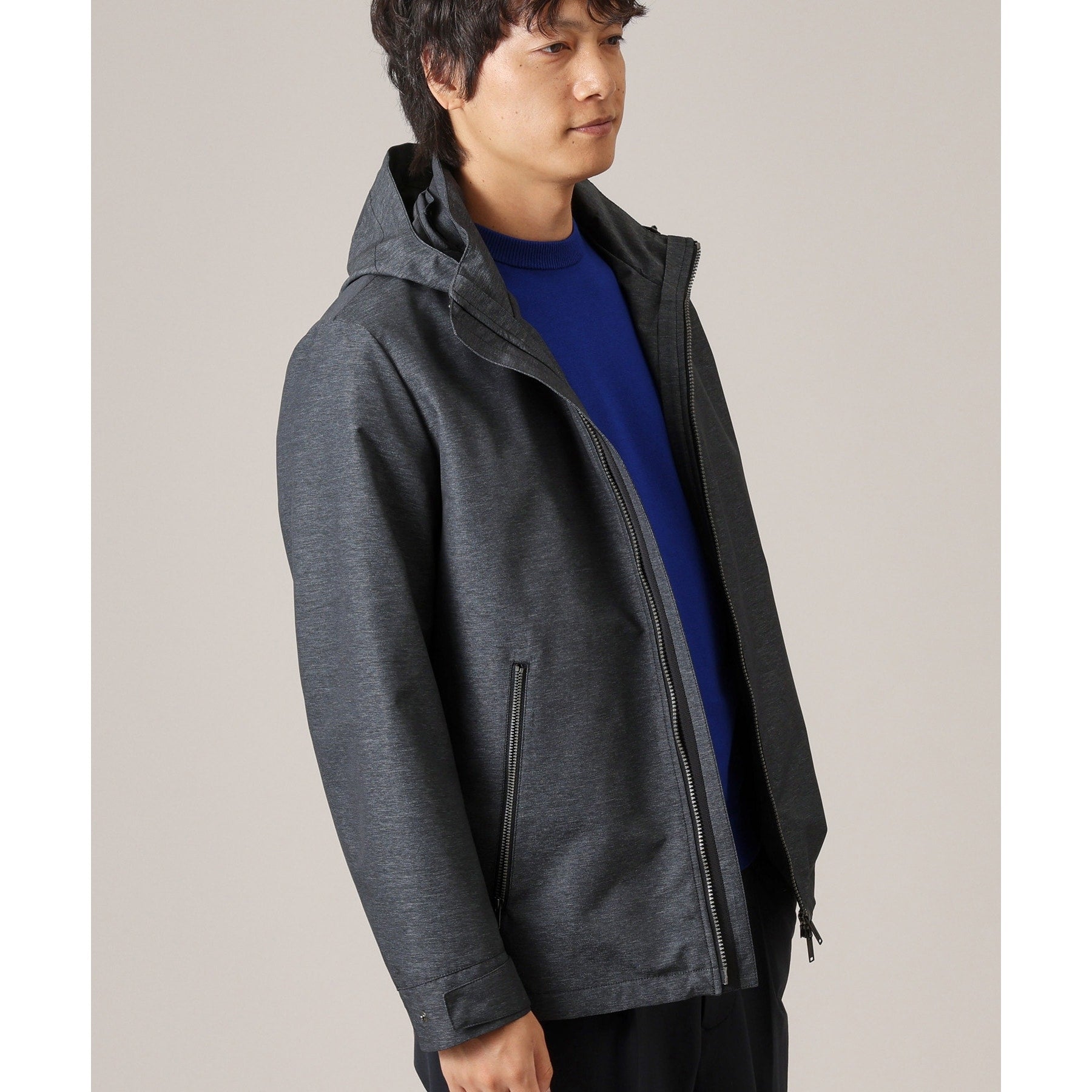 タケオキクチ TAKEO KIKUCHI ライトシェル フード ブルゾン (グレー(012)) グレー(012)