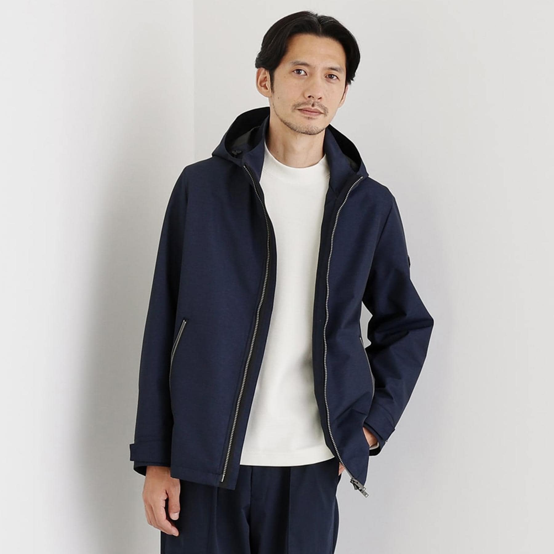 タケオキクチ TAKEO KIKUCHI ライトシェル フード ブルゾン (ブルー(093)) ブルー(093)