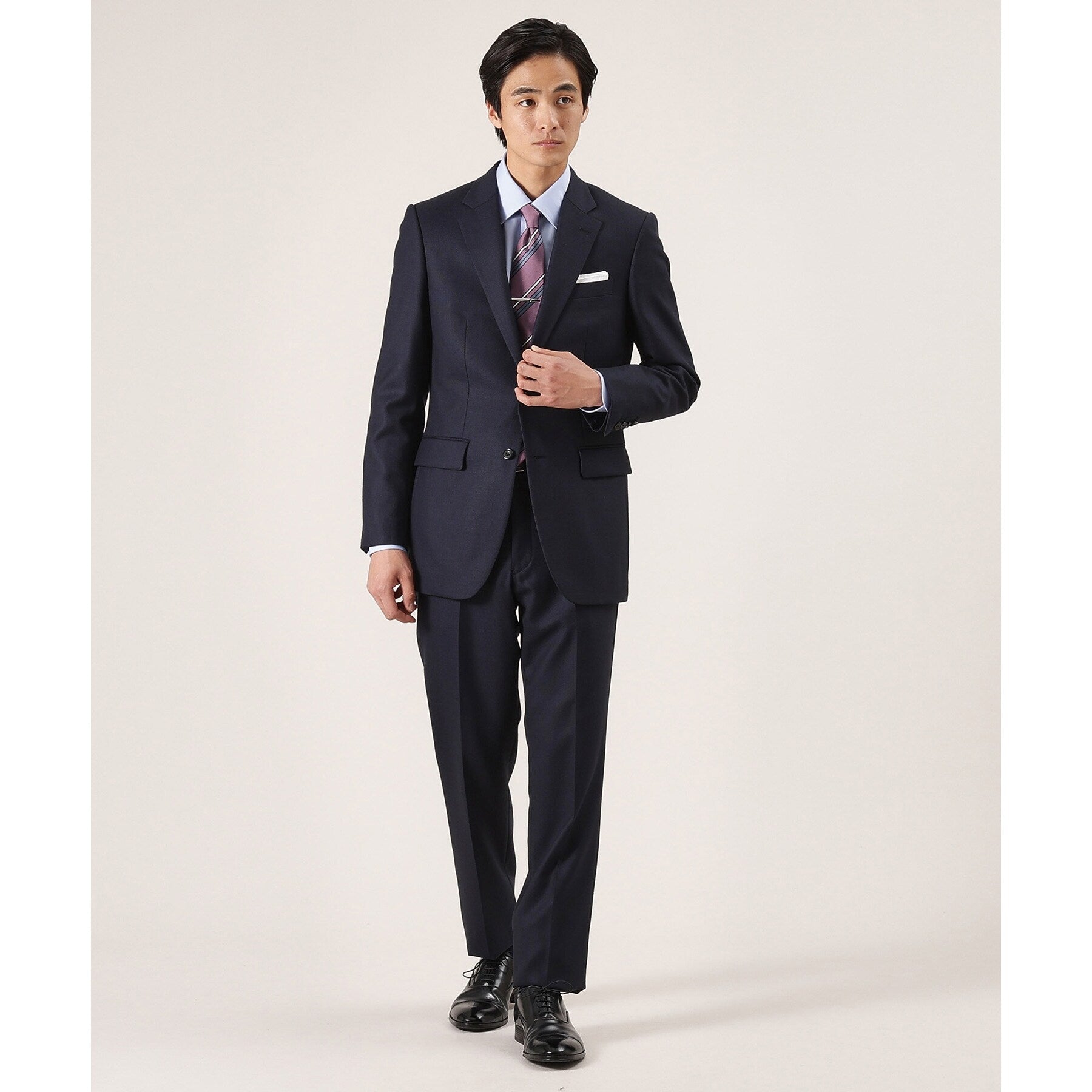 タケオキクチ TAKEO KIKUCHI バーズアイ スーツ (ネイビー(094)) ネイビー(094)