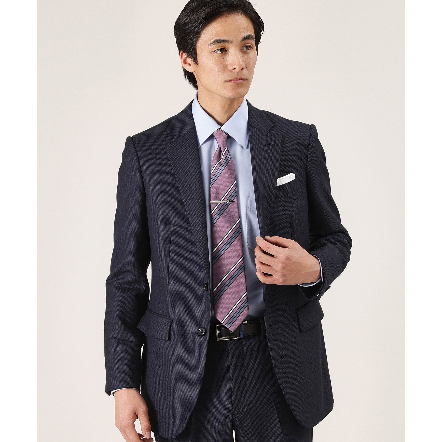 タケオキクチ TAKEO KIKUCHI バーズアイ スーツ (ネイビー(094)) ネイビー(094)