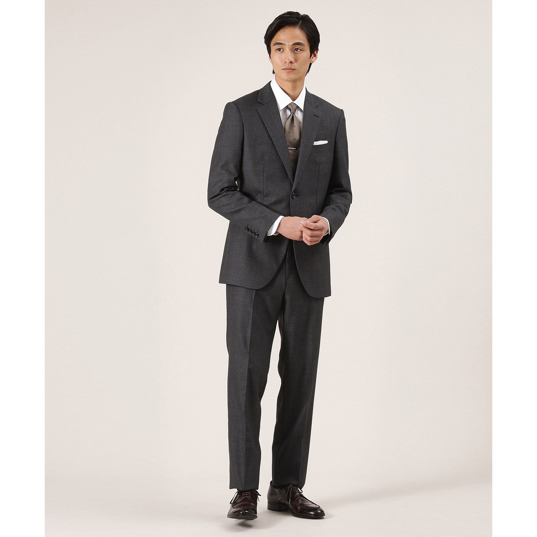 タケオキクチ TAKEO KIKUCHI バーズアイ スーツ (ネイビー(094)) ネイビー(094)