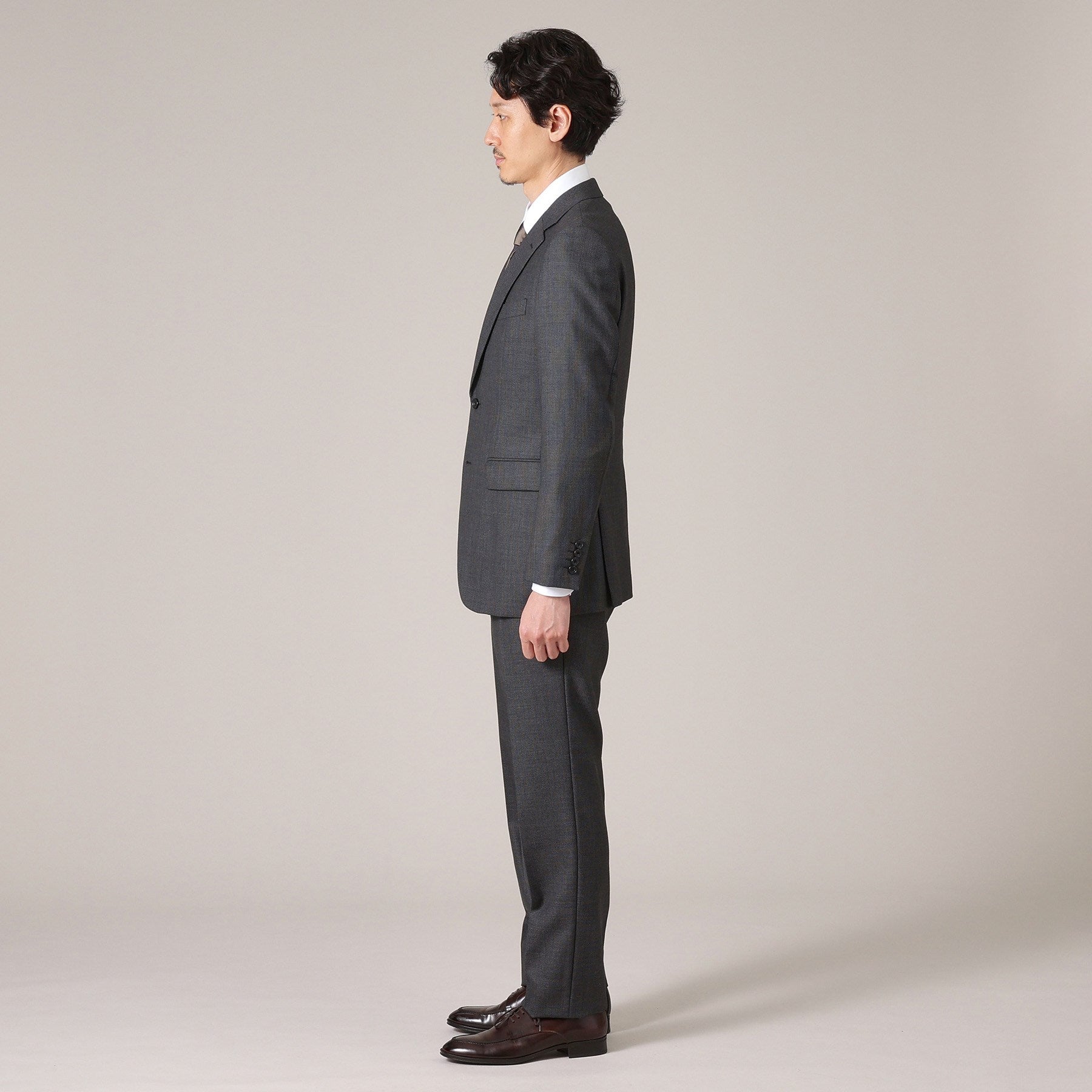 タケオキクチ TAKEO KIKUCHI バーズアイ スーツ (ネイビー(094)) ネイビー(094)