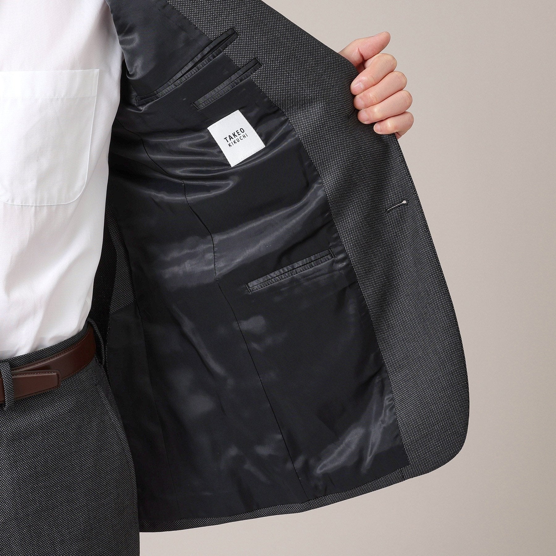 タケオキクチ TAKEO KIKUCHI バーズアイ スーツ (ネイビー(094)) ネイビー(094)