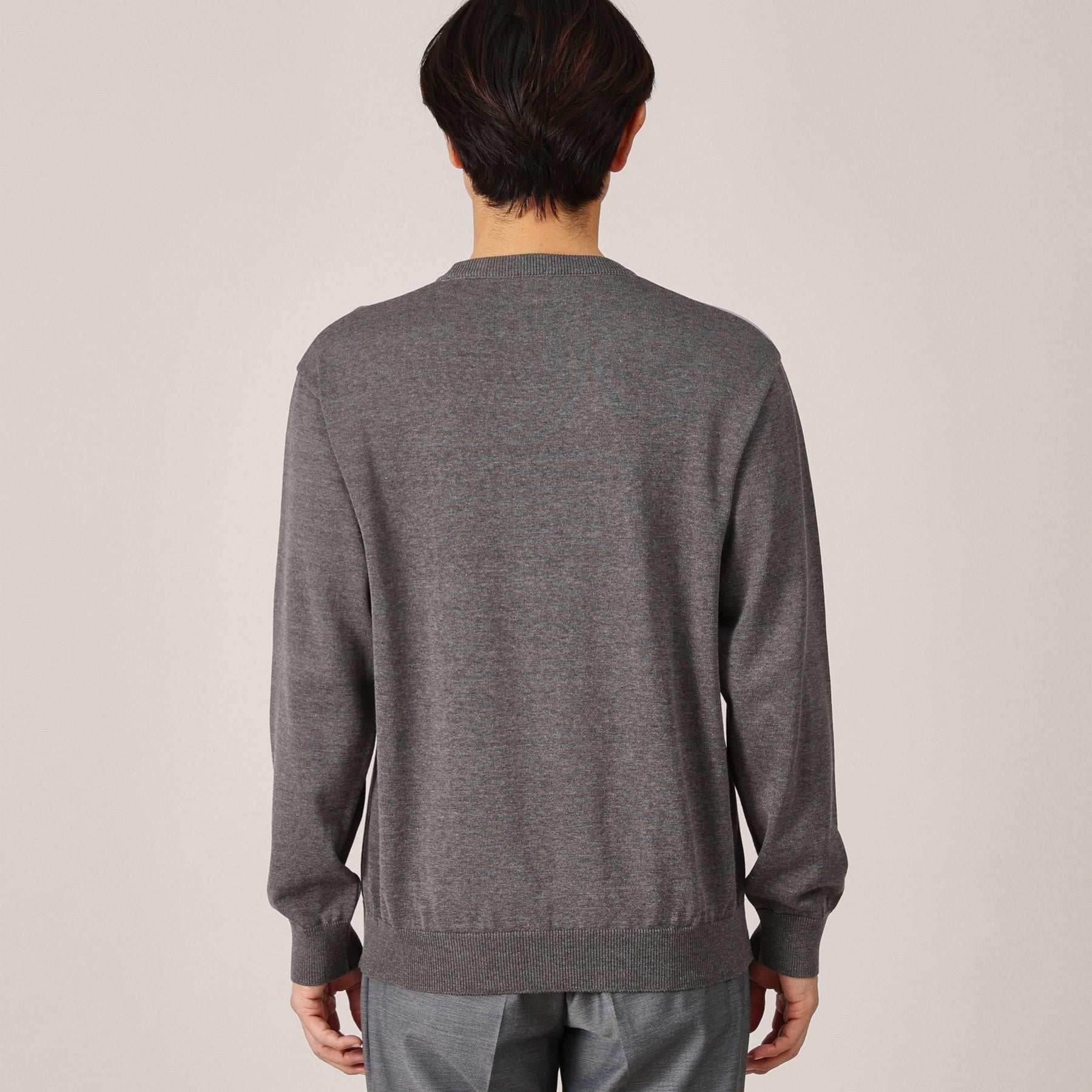 タケオキクチ TAKEO KIKUCHI スクエア インターシャ プルオーバー ニット