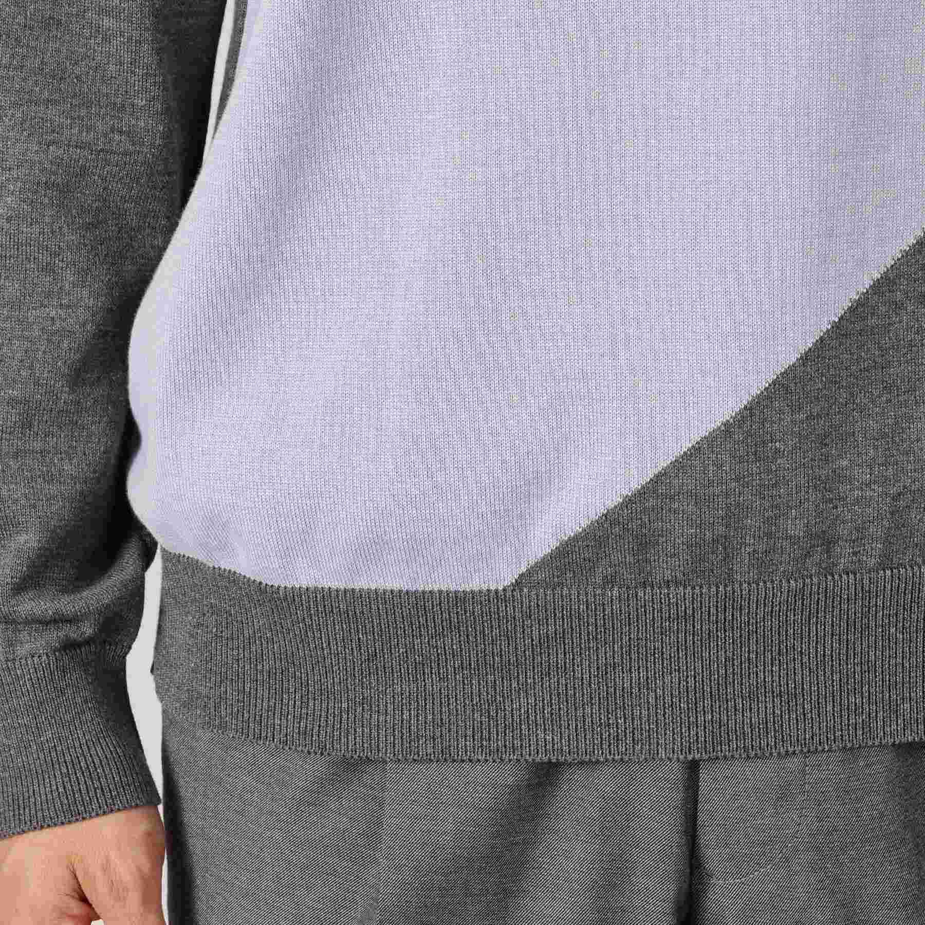 タケオキクチ TAKEO KIKUCHI スクエア インターシャ プルオーバー ニット