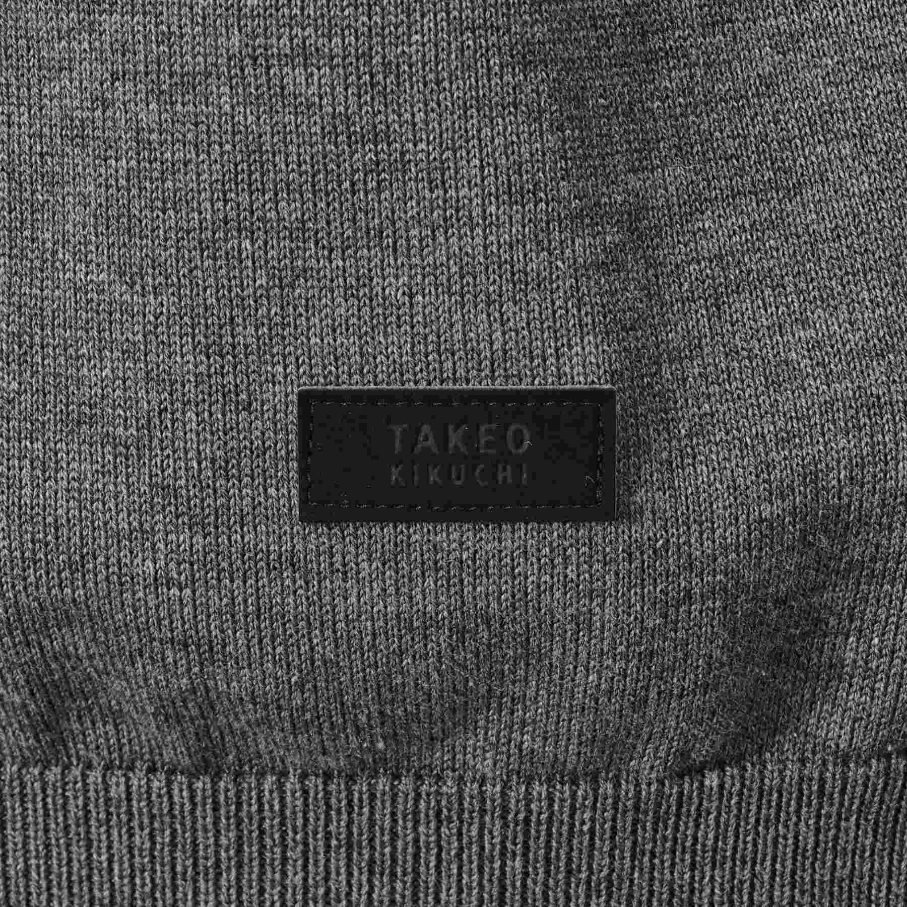 タケオキクチ TAKEO KIKUCHI スクエア インターシャ プルオーバー ニット