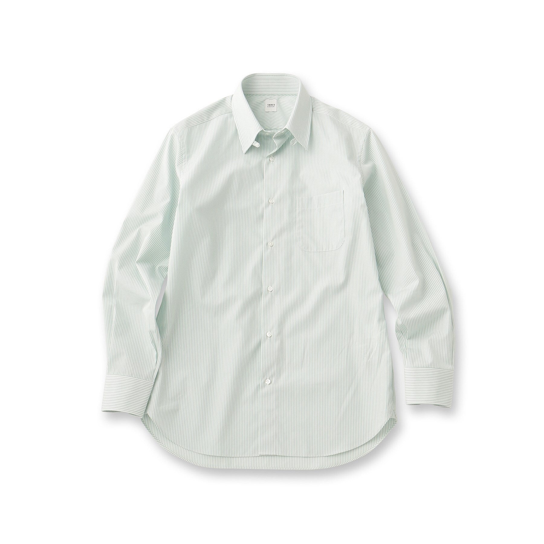 タケオキクチ TAKEO KIKUCHI ロンドンストライプ シャツ (ミントグリーン(221)) ミントグリーン(221)