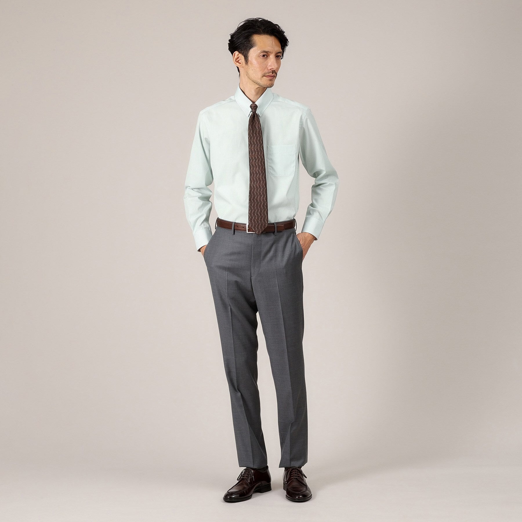 タケオキクチ TAKEO KIKUCHI ロンドンストライプ シャツ