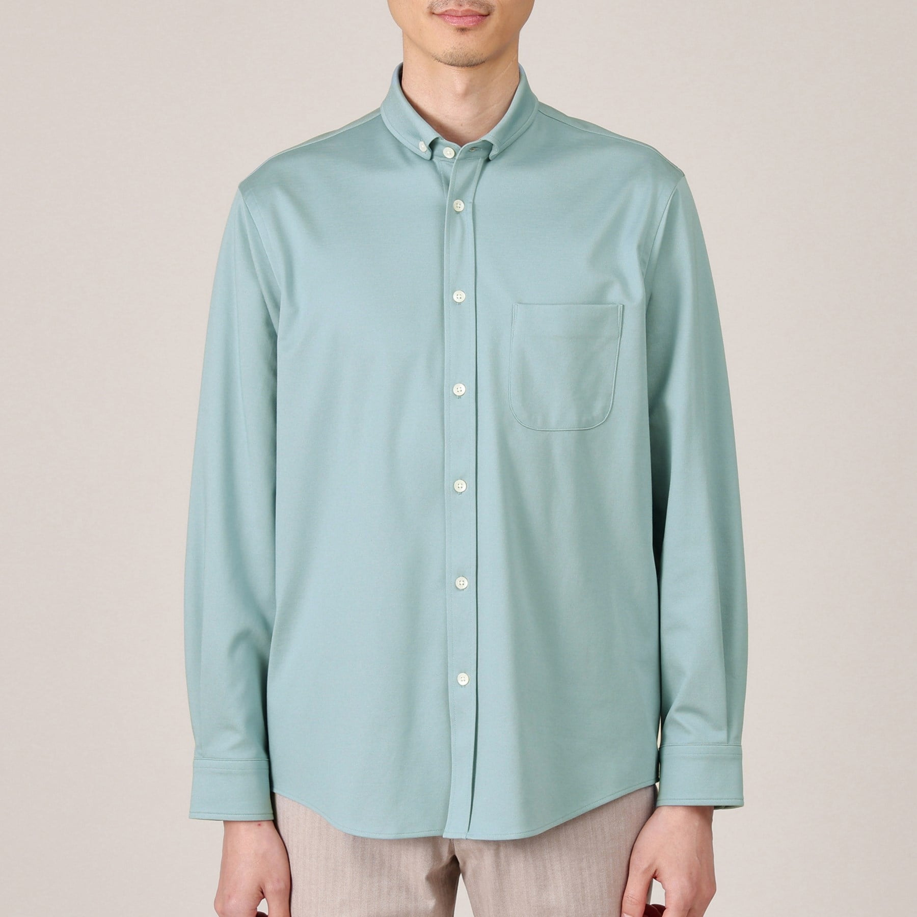 タケオキクチ TAKEO KIKUCHI 【Sサイズ~】ONOFF兼用 モクロディー ボタンダウンシャツ (ブルー(092)) ブルー(092)