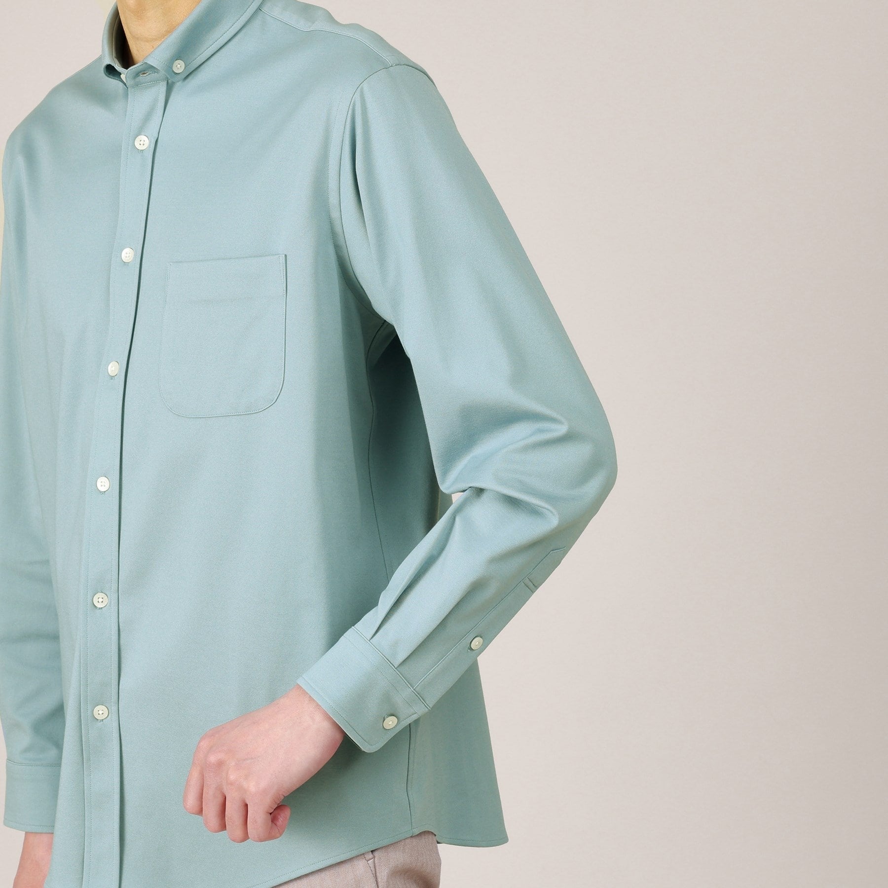 タケオキクチ TAKEO KIKUCHI 【Sサイズ~】ONOFF兼用 モクロディー ボタンダウンシャツ (ブルー(092)) ブルー(092)