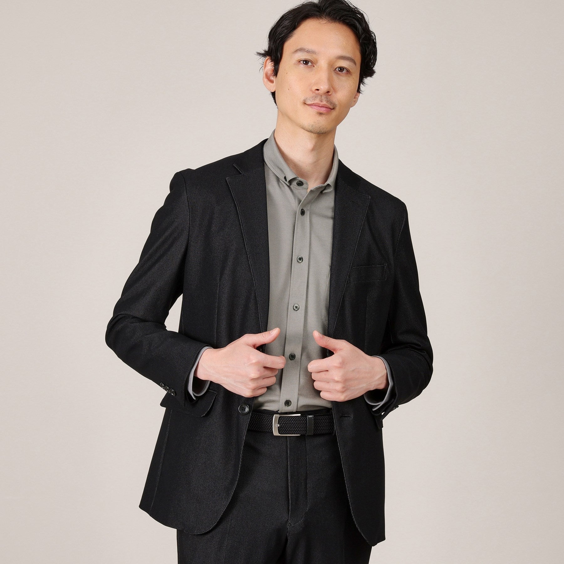 タケオキクチ TAKEO KIKUCHI 【Sサイズ~】ONOFF兼用 モクロディー ボタンダウンシャツ (ブルー(092)) ブルー(092)