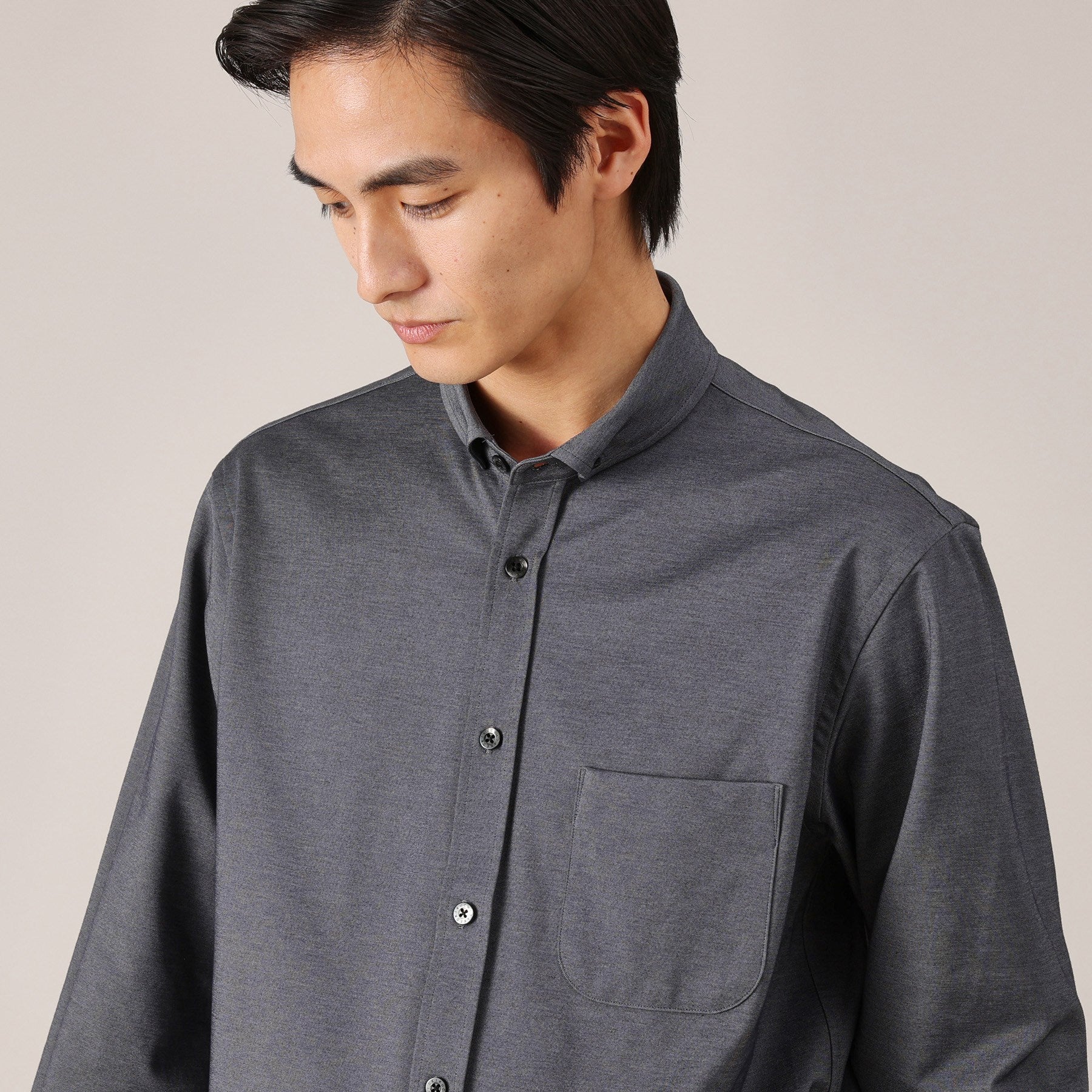 タケオキクチ TAKEO KIKUCHI 【Sサイズ~】ONOFF兼用 モクロディー ボタンダウンシャツ (ブルー(092)) ブルー(092)