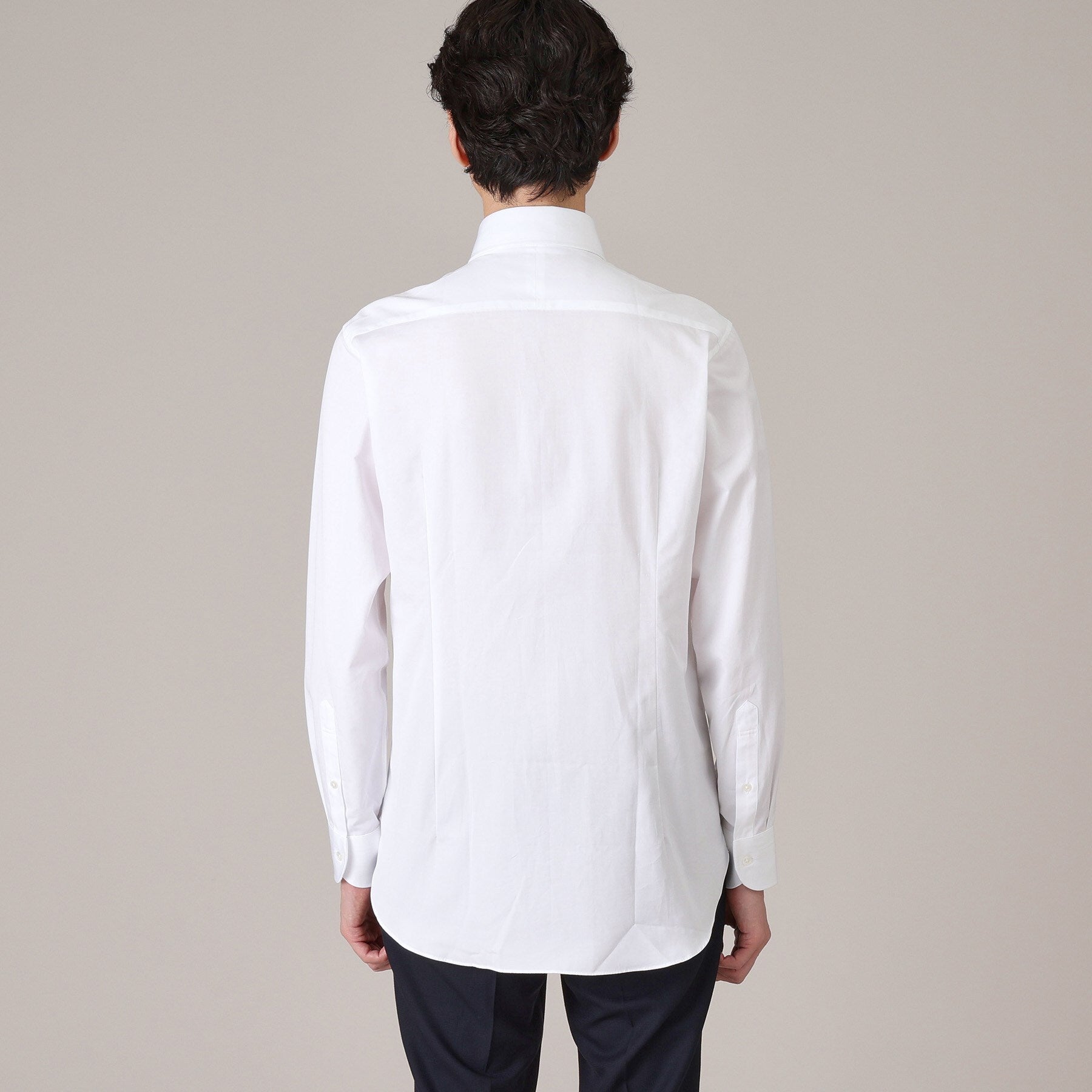 タケオキクチ TAKEO KIKUCHI グログラン セミワイドカラー シャツ (ホワイト(001)) ホワイト(001)