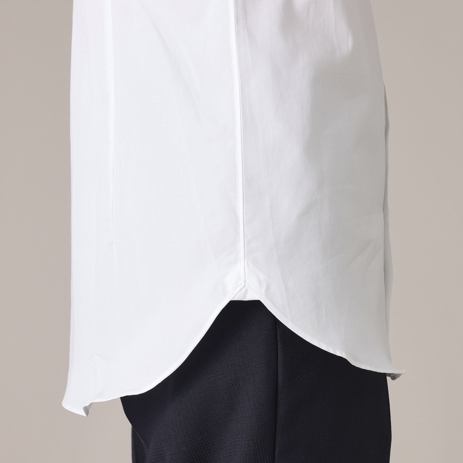 タケオキクチ TAKEO KIKUCHI グログラン セミワイドカラー シャツ (ホワイト(001)) ホワイト(001)