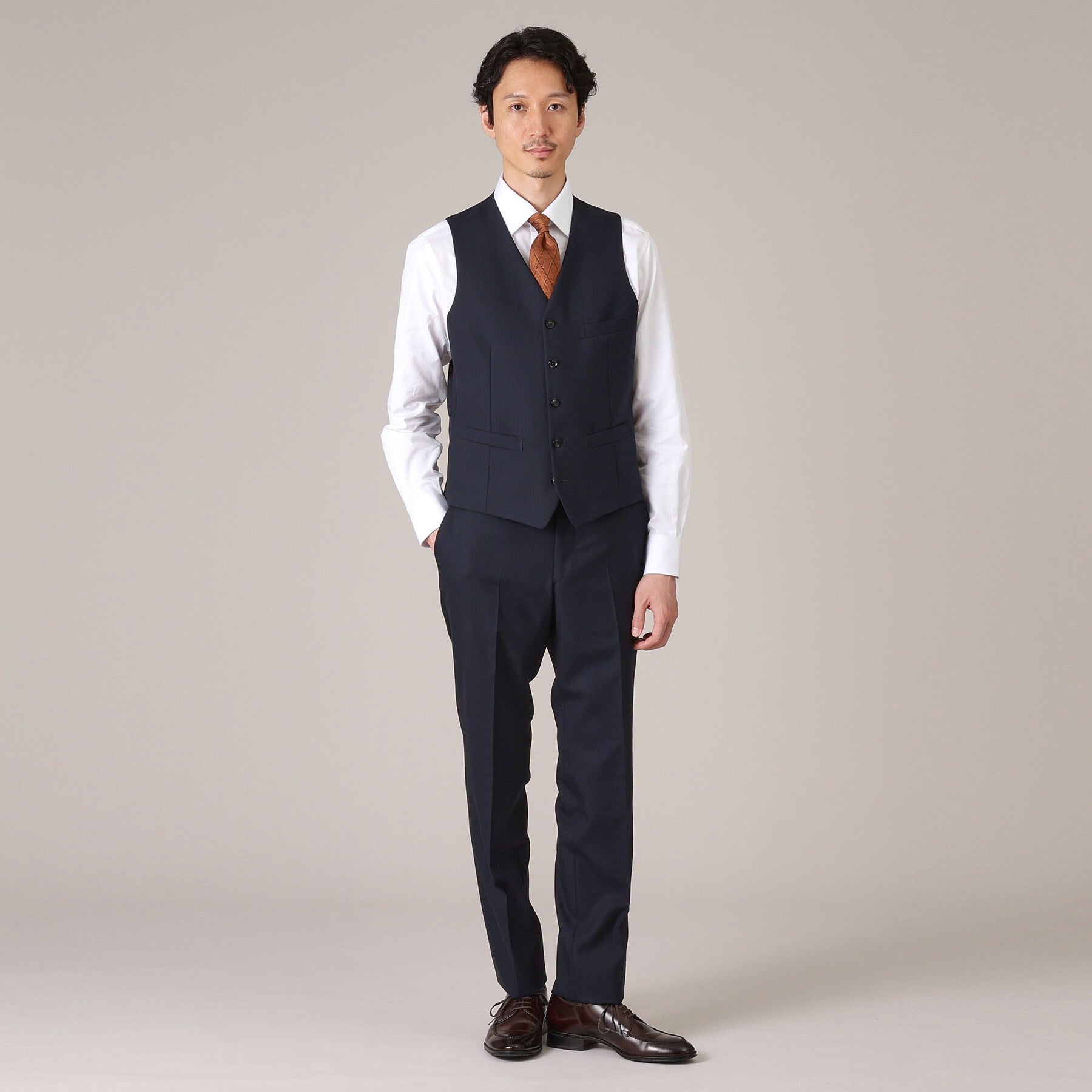 タケオキクチ TAKEO KIKUCHI グログラン セミワイドカラー シャツ (ホワイト(001)) ホワイト(001)