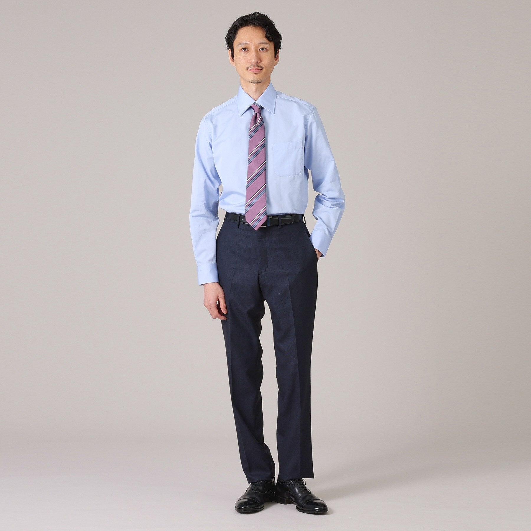 タケオキクチ TAKEO KIKUCHI グログラン セミワイドカラー シャツ (ホワイト(001)) ホワイト(001)