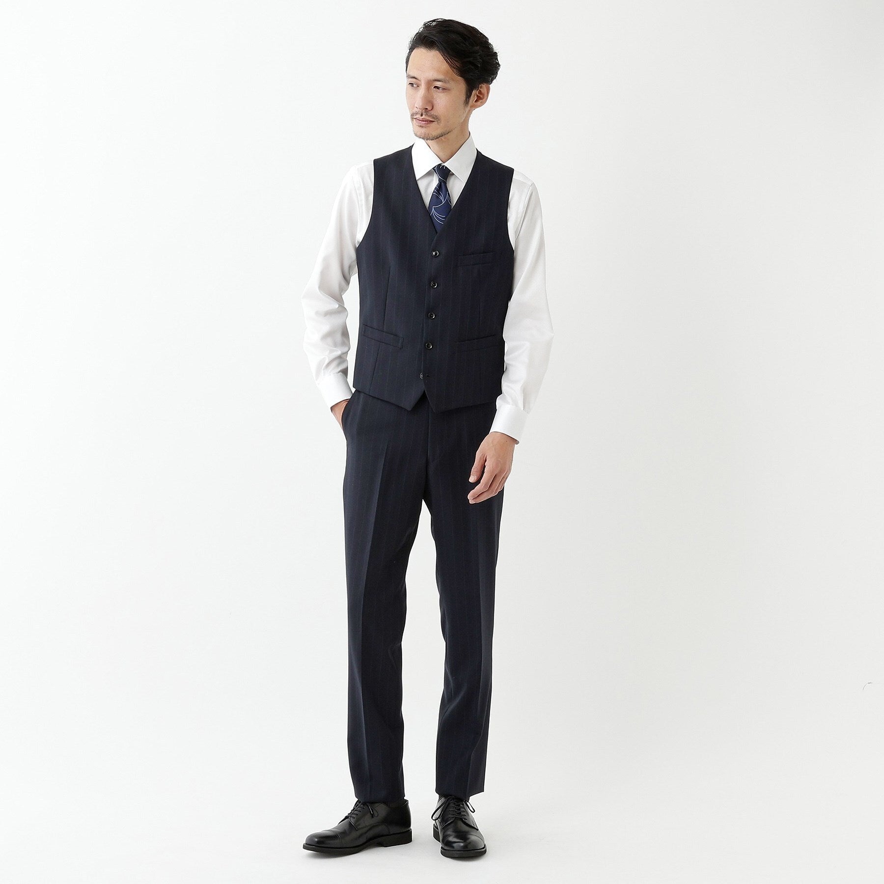 TAKEO KIKUCHI TAKEO KIKUCHI 【THE FLAGSHIP】矢絣條紋背心