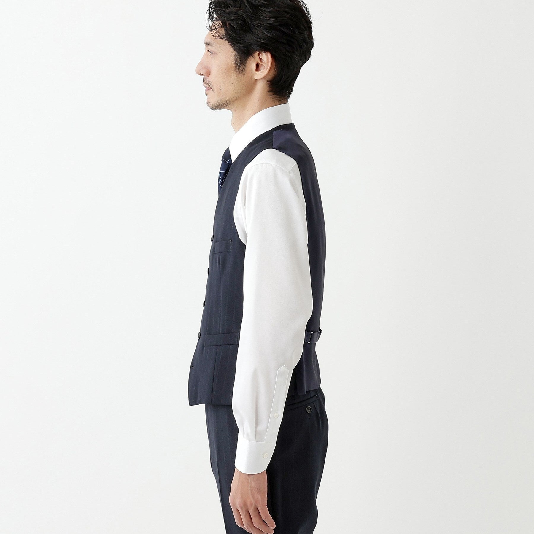 TAKEO KIKUCHI TAKEO KIKUCHI 【THE FLAGSHIP】矢絣條紋背心