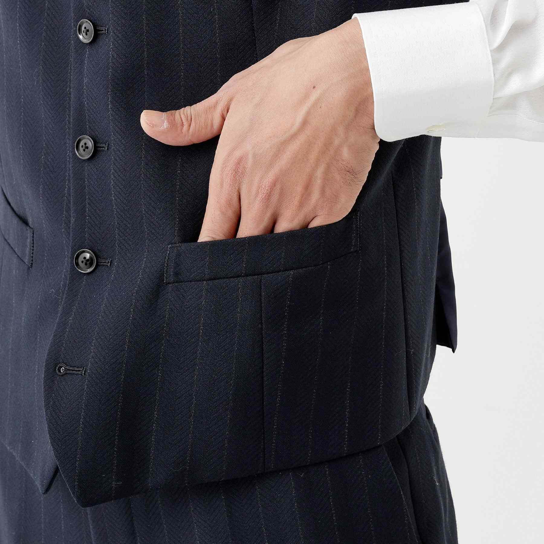 TAKEO KIKUCHI TAKEO KIKUCHI 【THE FLAGSHIP】矢絣條紋背心