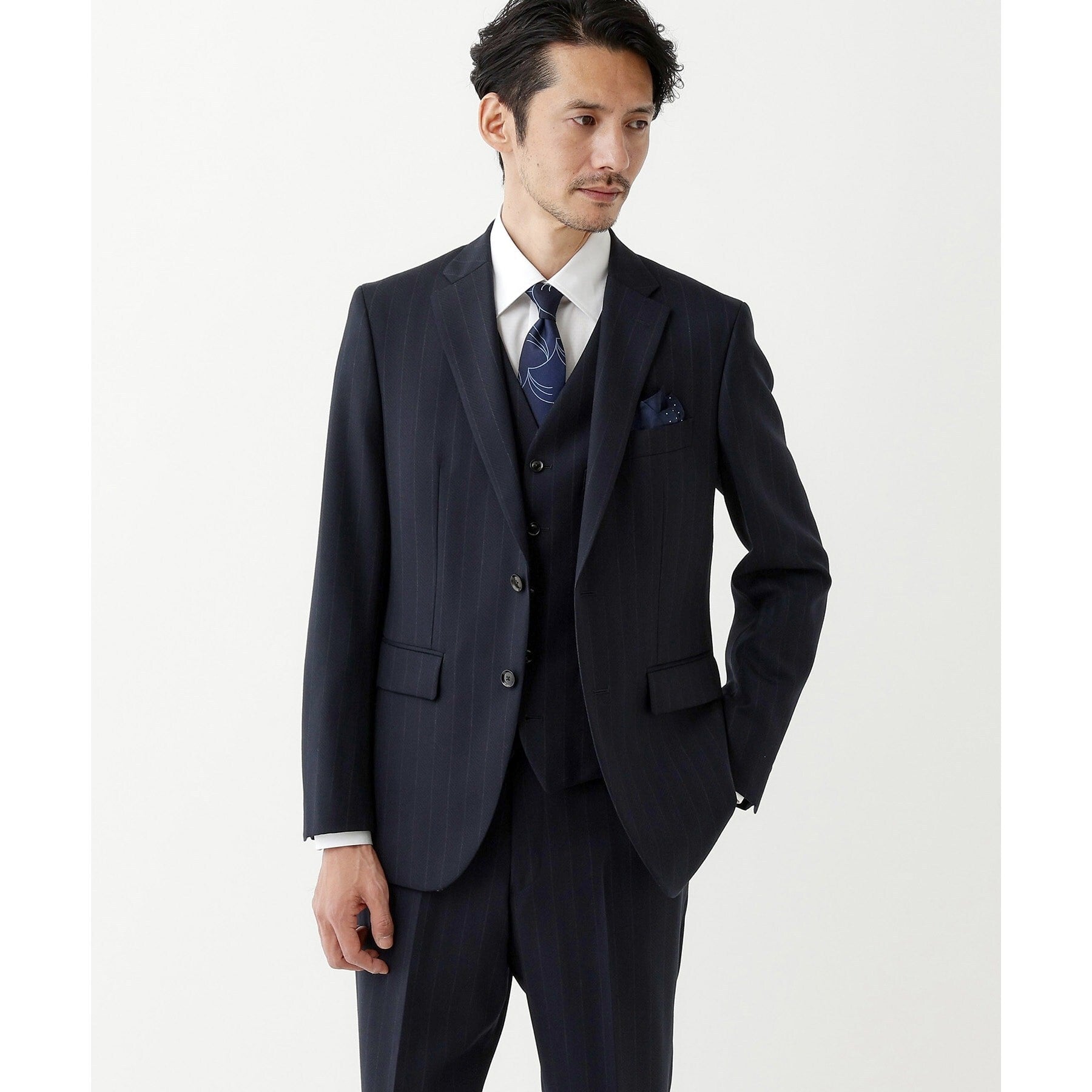 TAKEO KIKUCHI TAKEO KIKUCHI 【THE FLAGSHIP】矢絣條紋背心