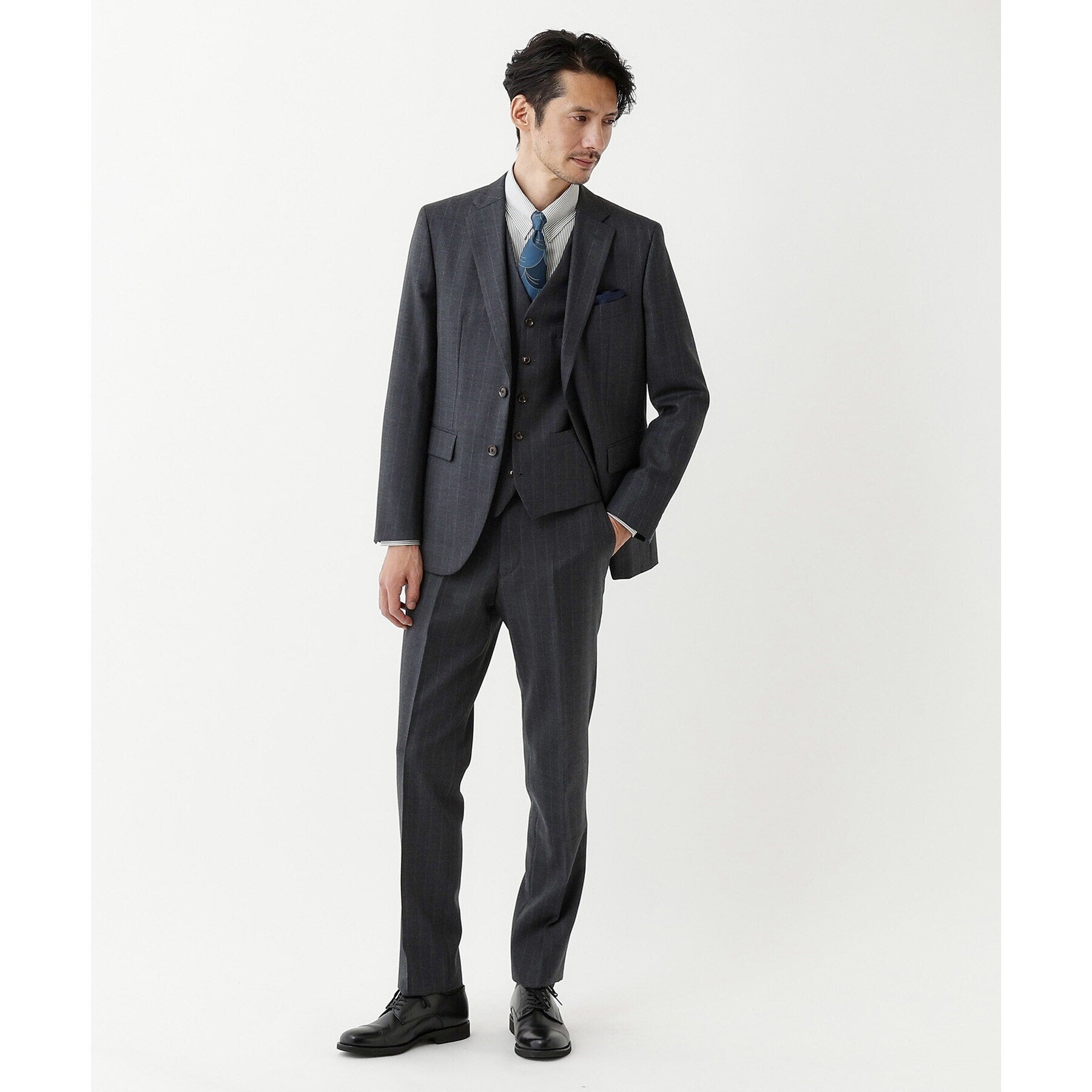 TAKEO KIKUCHI TAKEO KIKUCHI 【THE FLAGSHIP】矢絣條紋背心