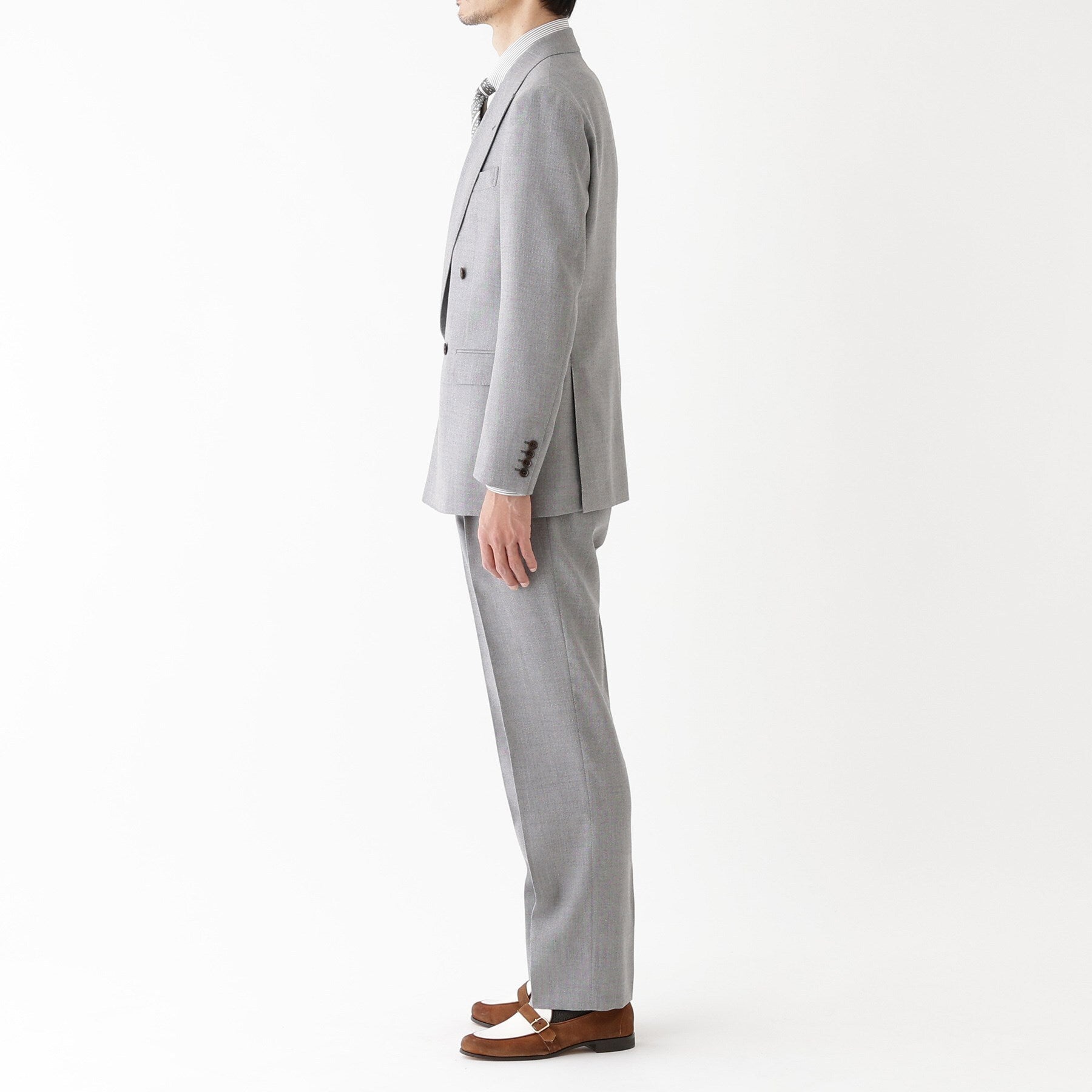 TAKEO KIKUCHI TAKEO KIKUCHI 【THE FLAGSHIP】古巴海灘亞麻 雙排扣西裝