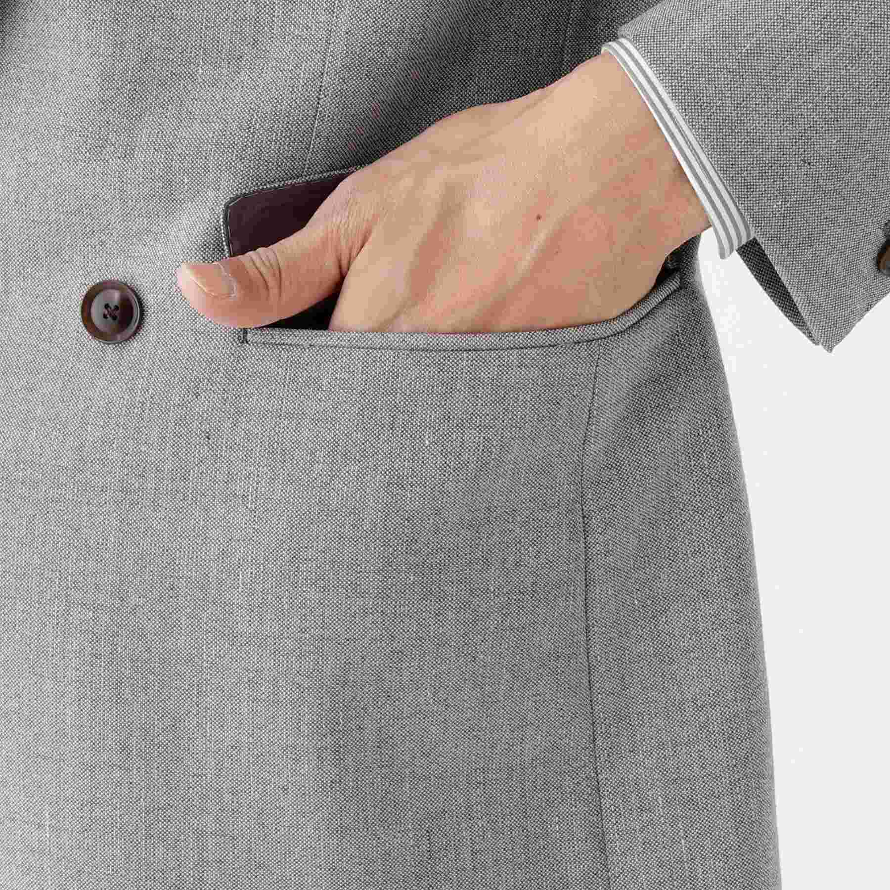 TAKEO KIKUCHI TAKEO KIKUCHI 【THE FLAGSHIP】古巴海灘亞麻 雙排扣西裝