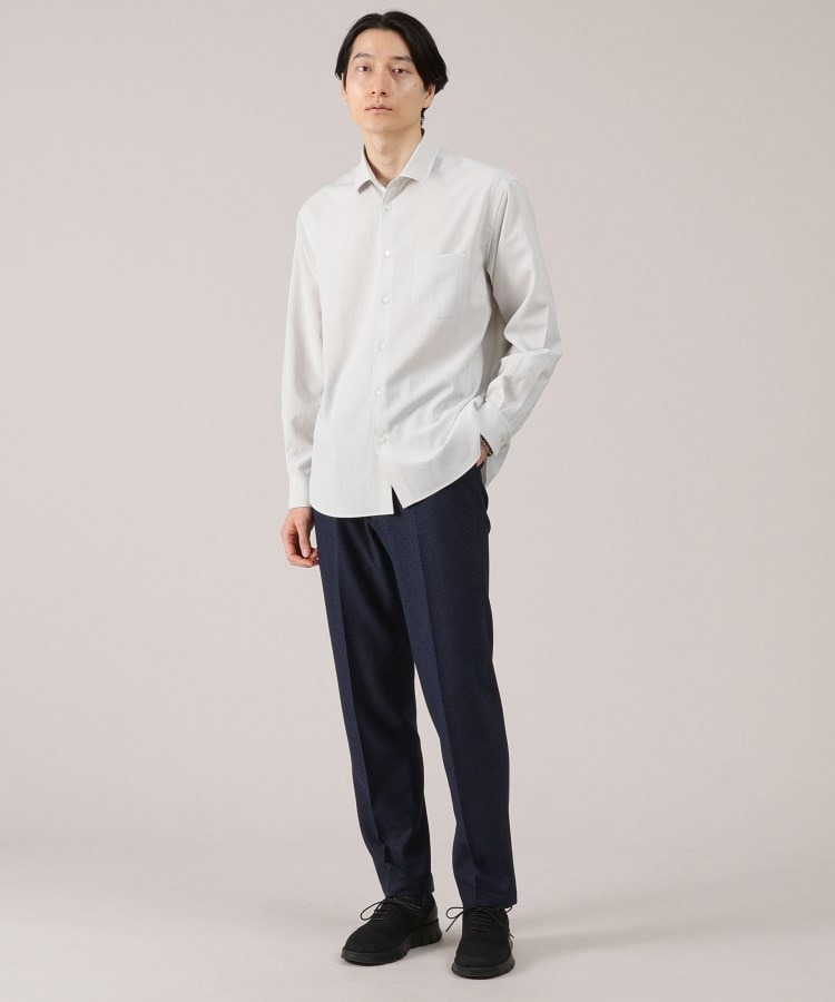 タケオキクチ TAKEO KIKUCHI 【尾州】【抗菌防臭】 リネンドビーメッシュ パンツ (ブルー(093)) ブルー(093)
