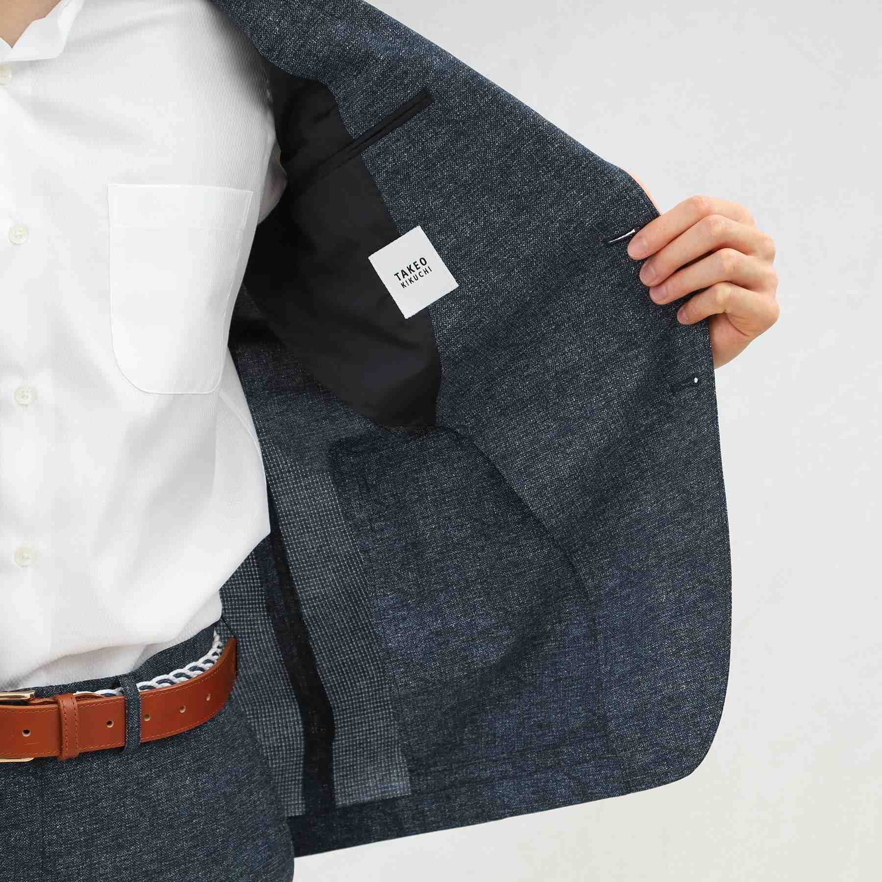 タケオキクチ TAKEO KIKUCHI 【抗菌防臭】COOL DOTS(R)ドビープリント ジャケット (ネイビー(094)) ネイビー(094)