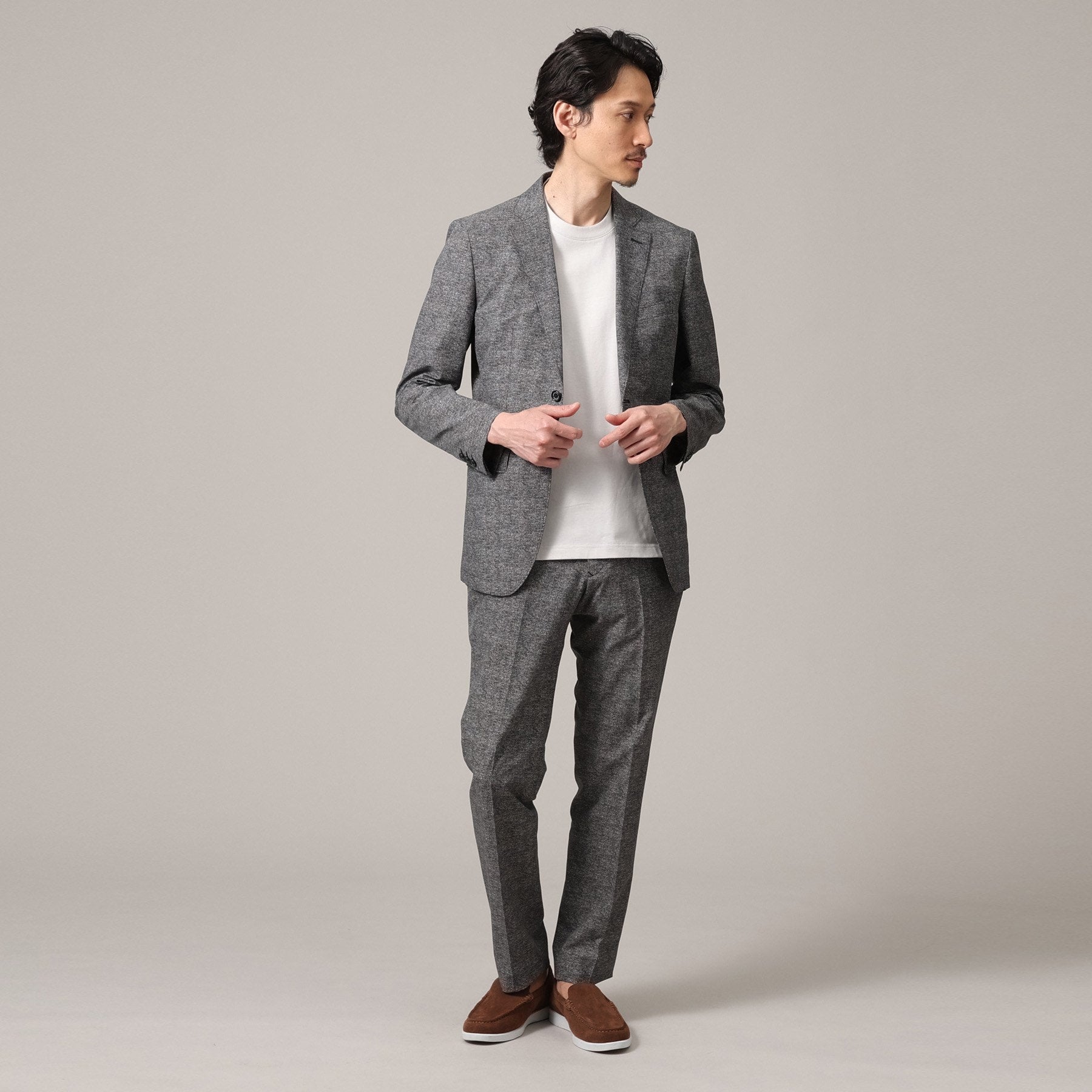 タケオキクチ TAKEO KIKUCHI 【抗菌防臭】COOL DOTS(R)ドビープリント ジャケット (ネイビー(094)) ネイビー(094)